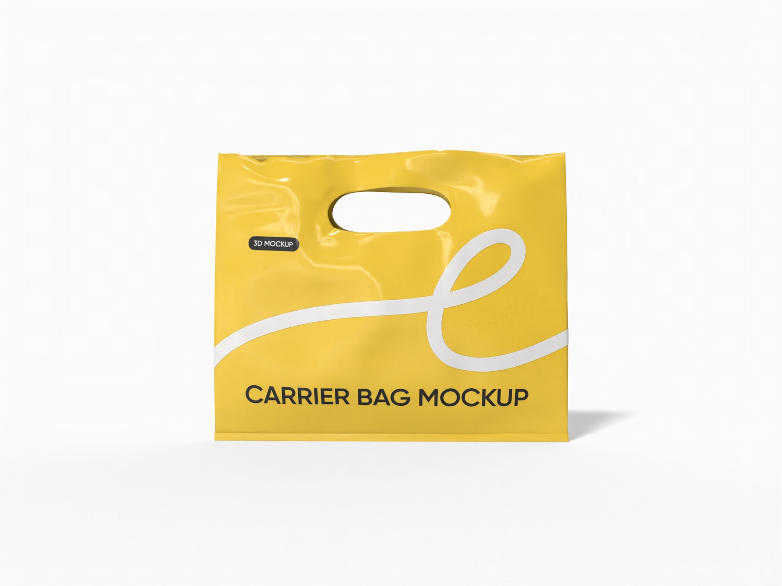 Plastic shopping bag — Glossy plastic