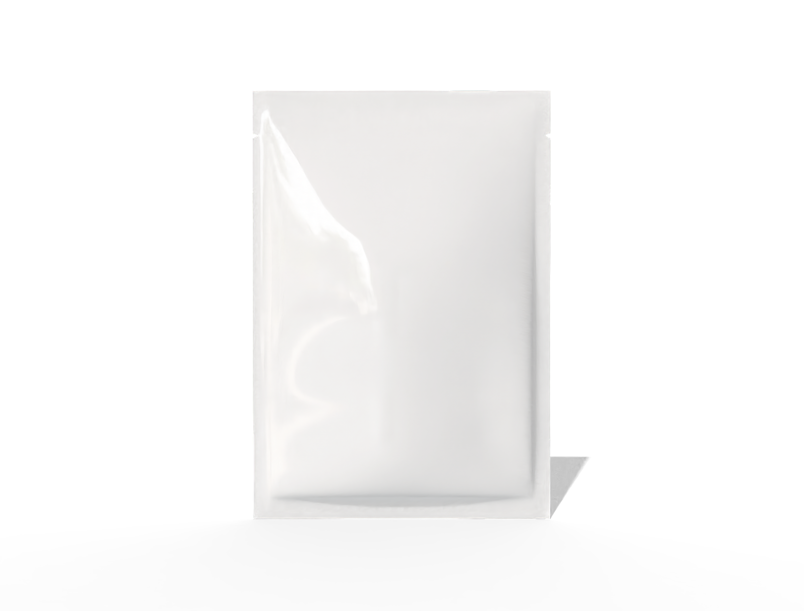 14 × 20 3-side sealed tea sachet — Glossy plastic