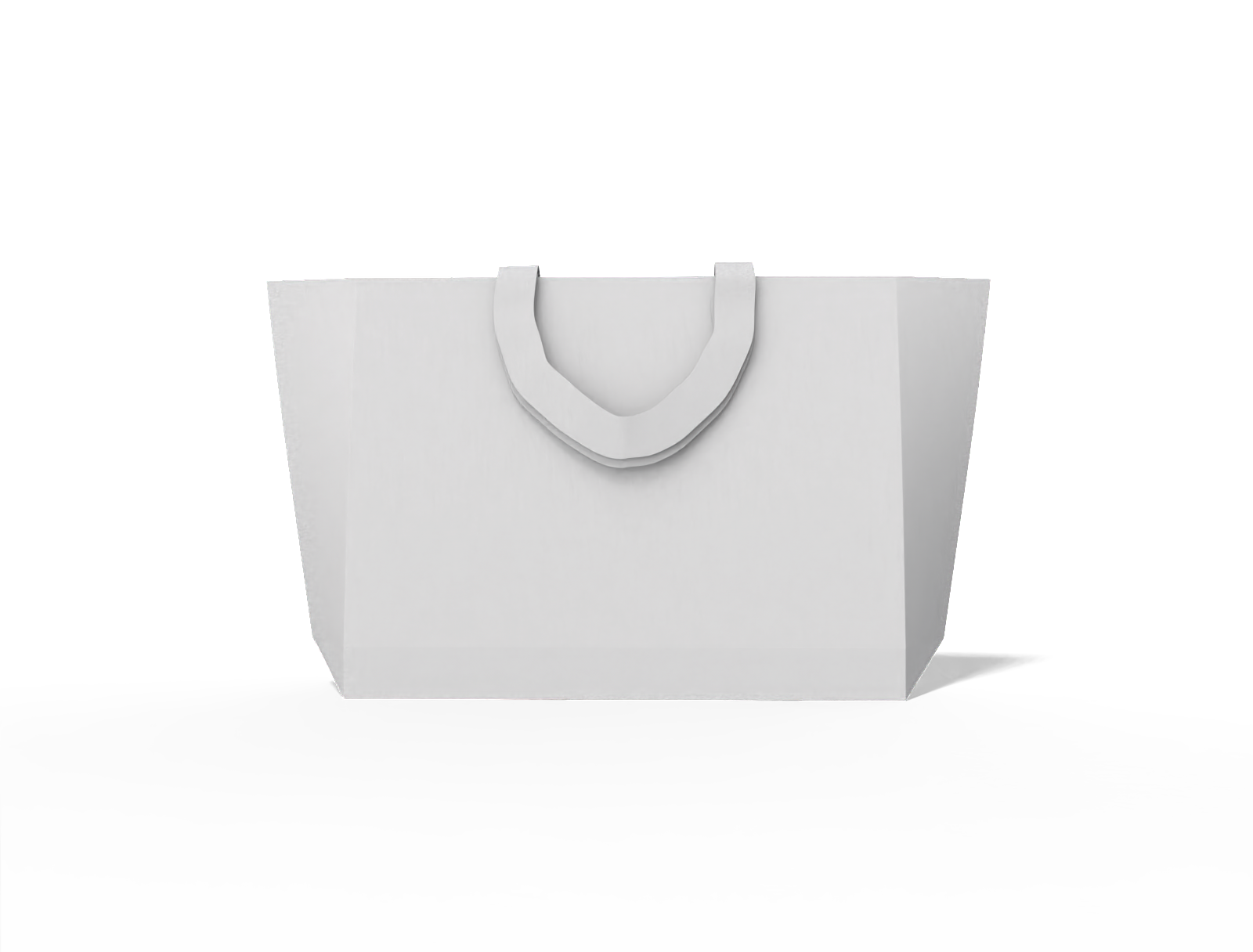 Luxury shopping bag — White paperboard