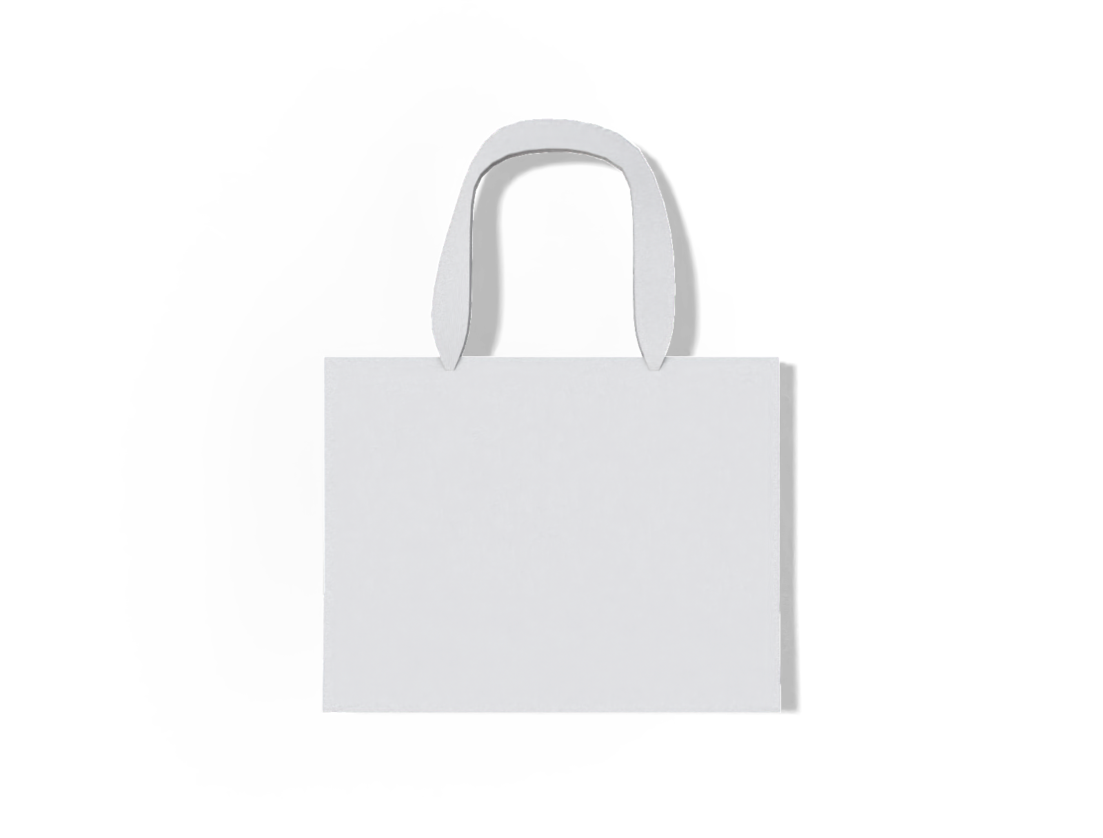 Small shopping bag — White paperboard