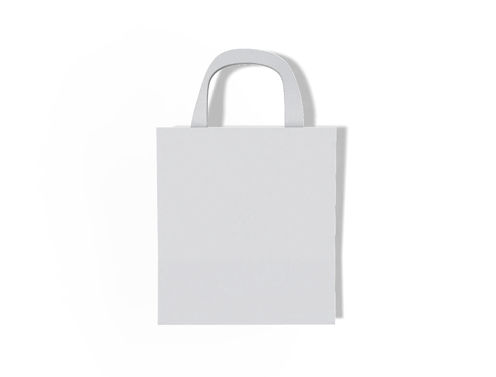 Luxury shopping bag — White paperboard