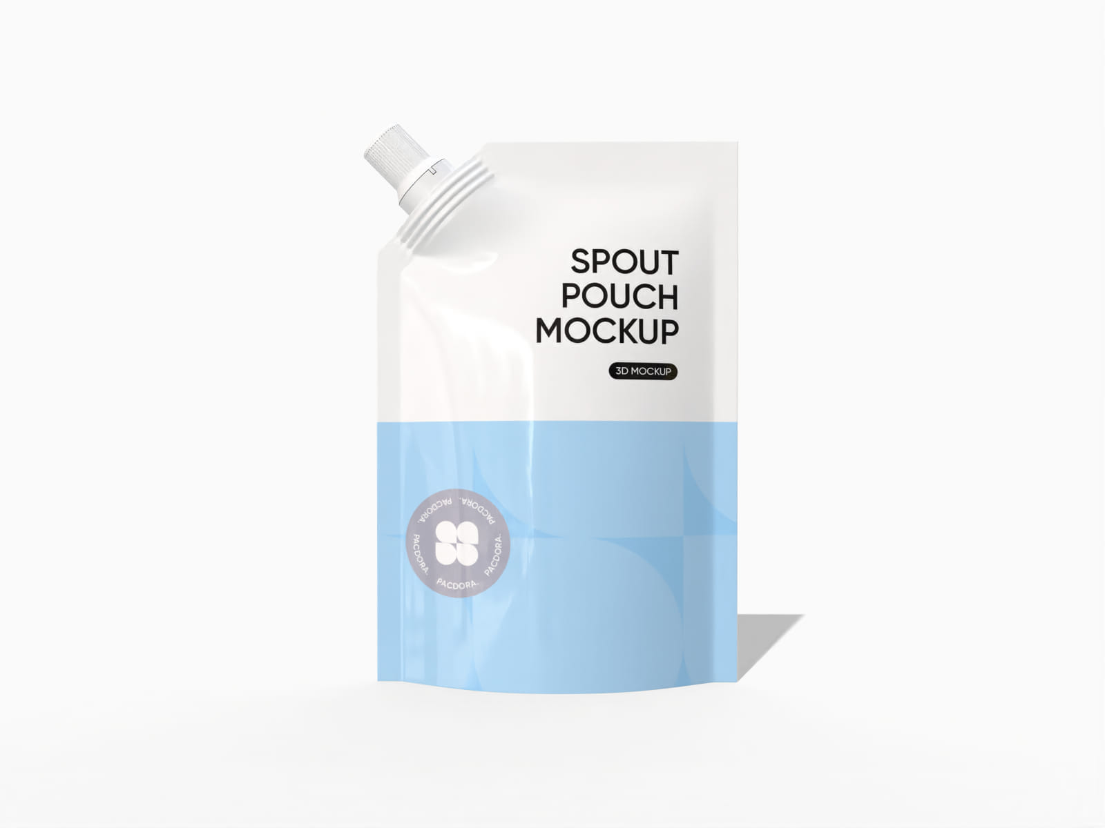 Stand up spout pouch — Glossy plastic