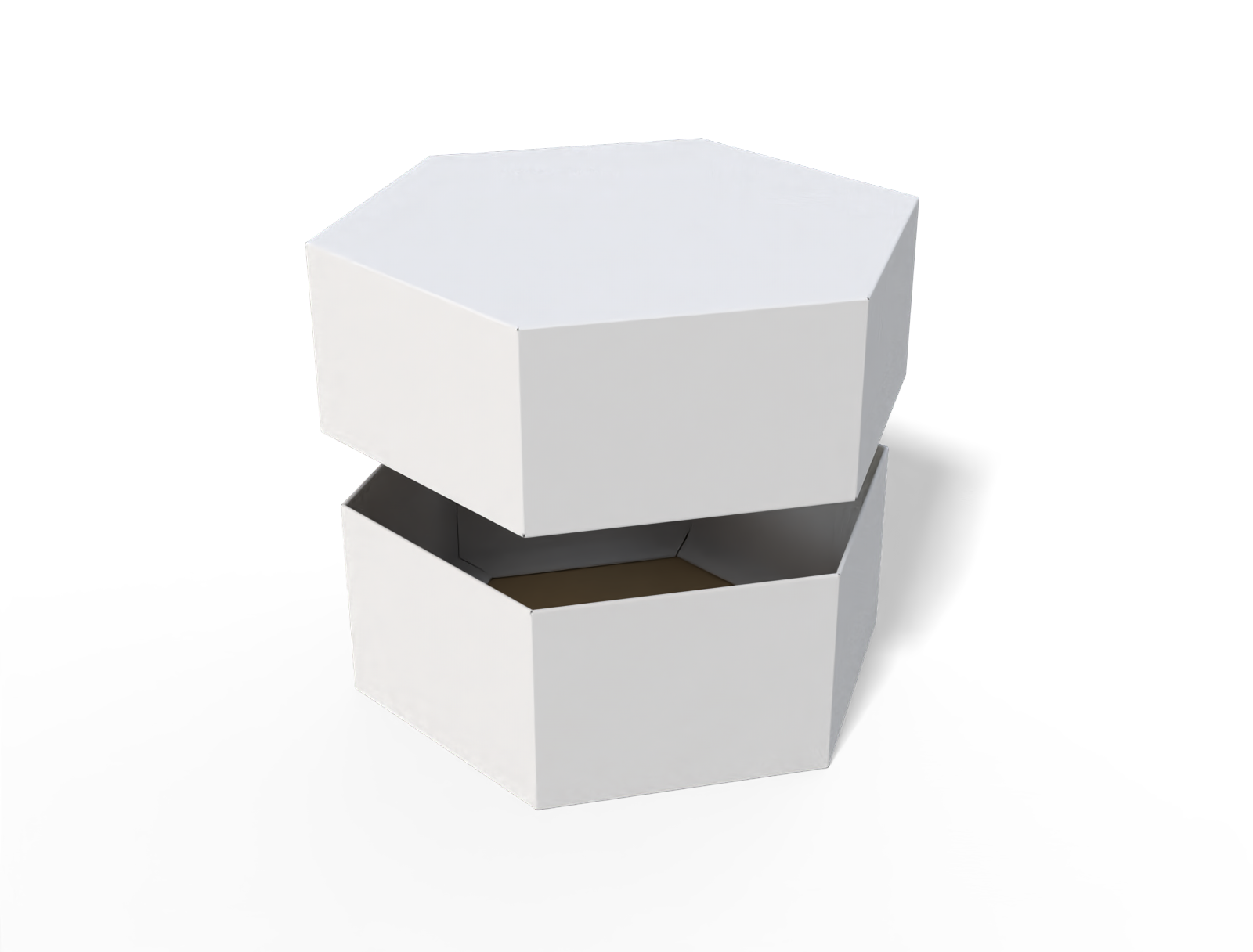 Boxes with lid paper — White paperboard