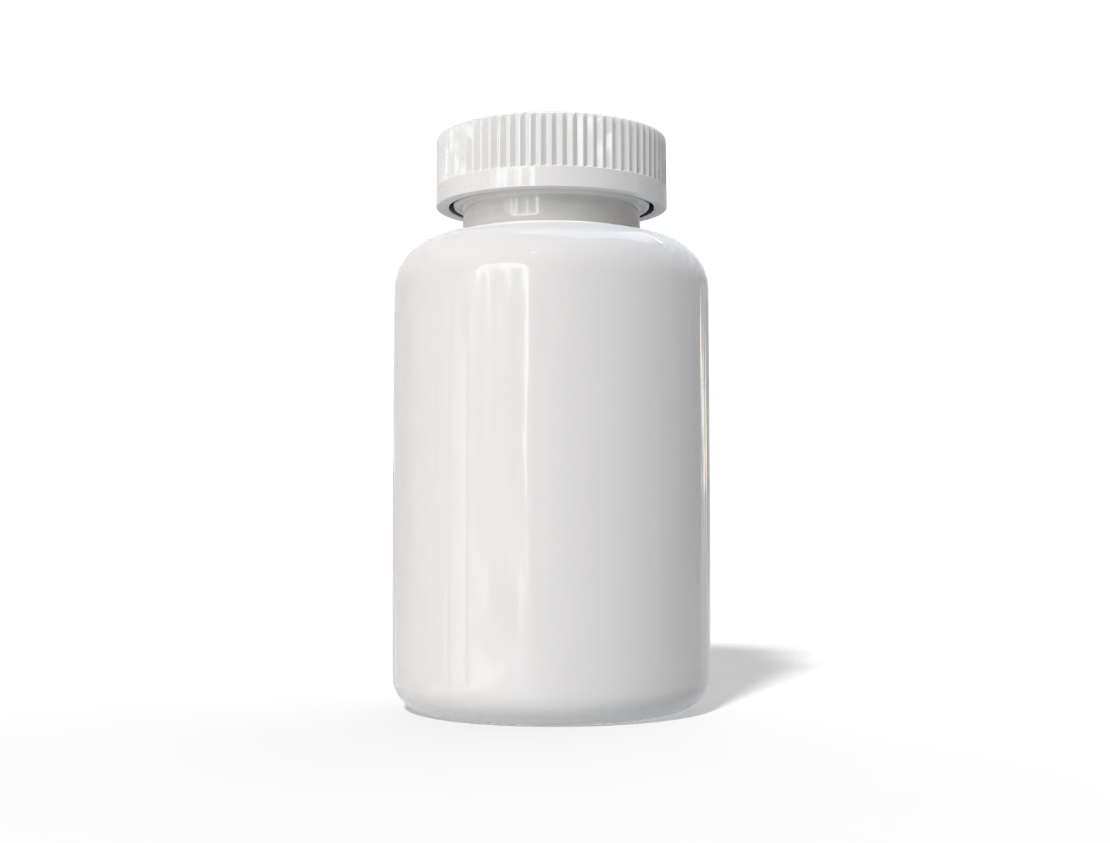 Supplement bottle — Glossy plastic