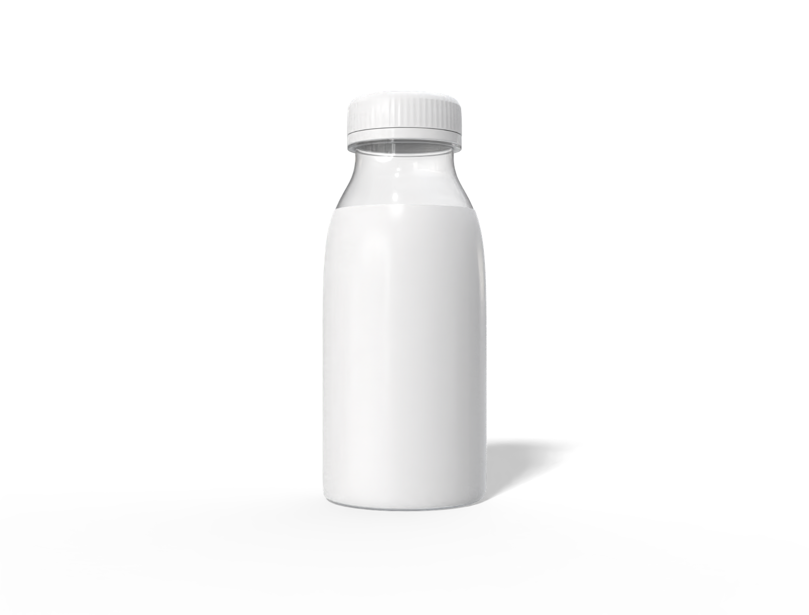 Plastic liquid bottle — Glossy plastic