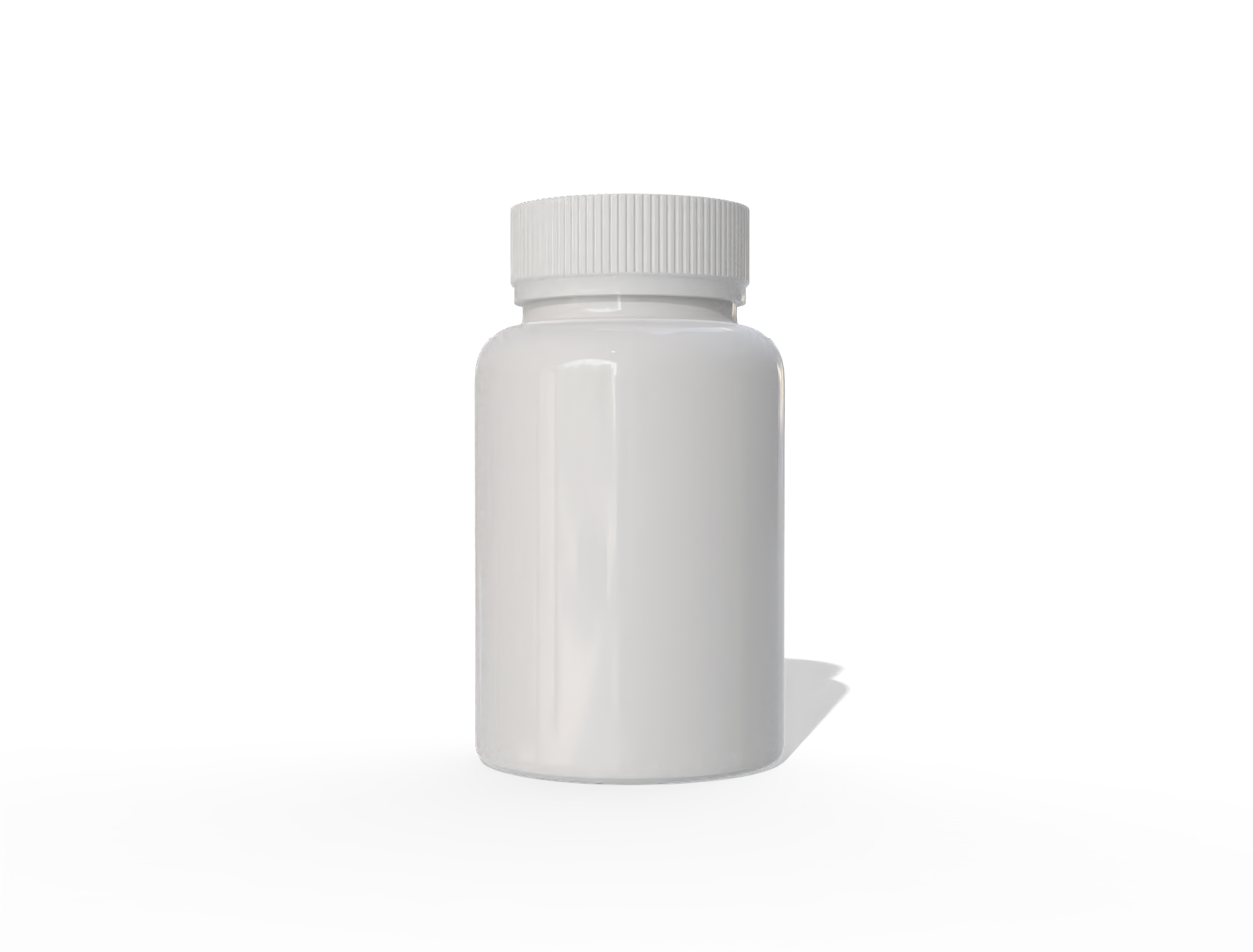 Supplement bottle — Glossy plastic