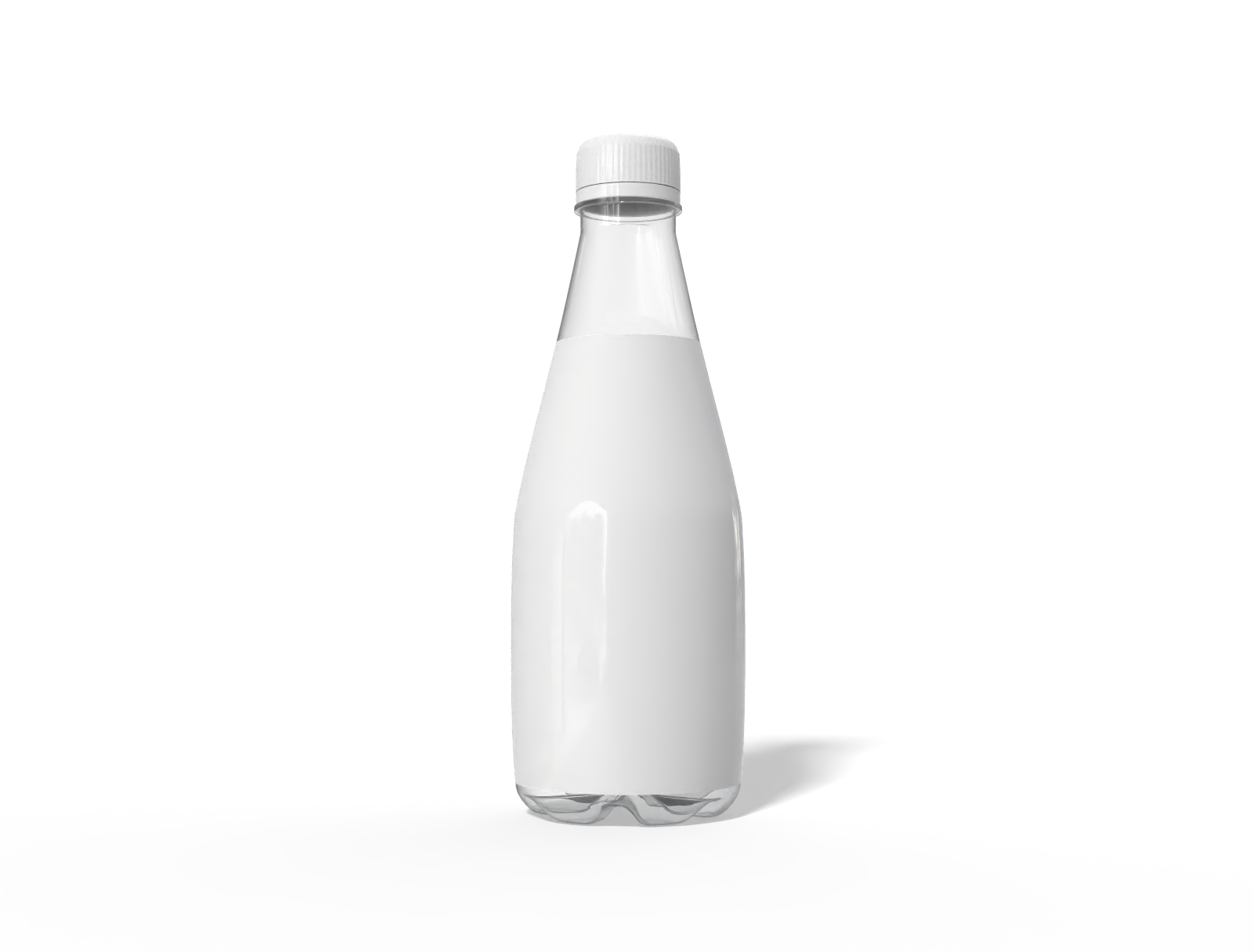 Plastic liquid bottle — Glossy plastic
