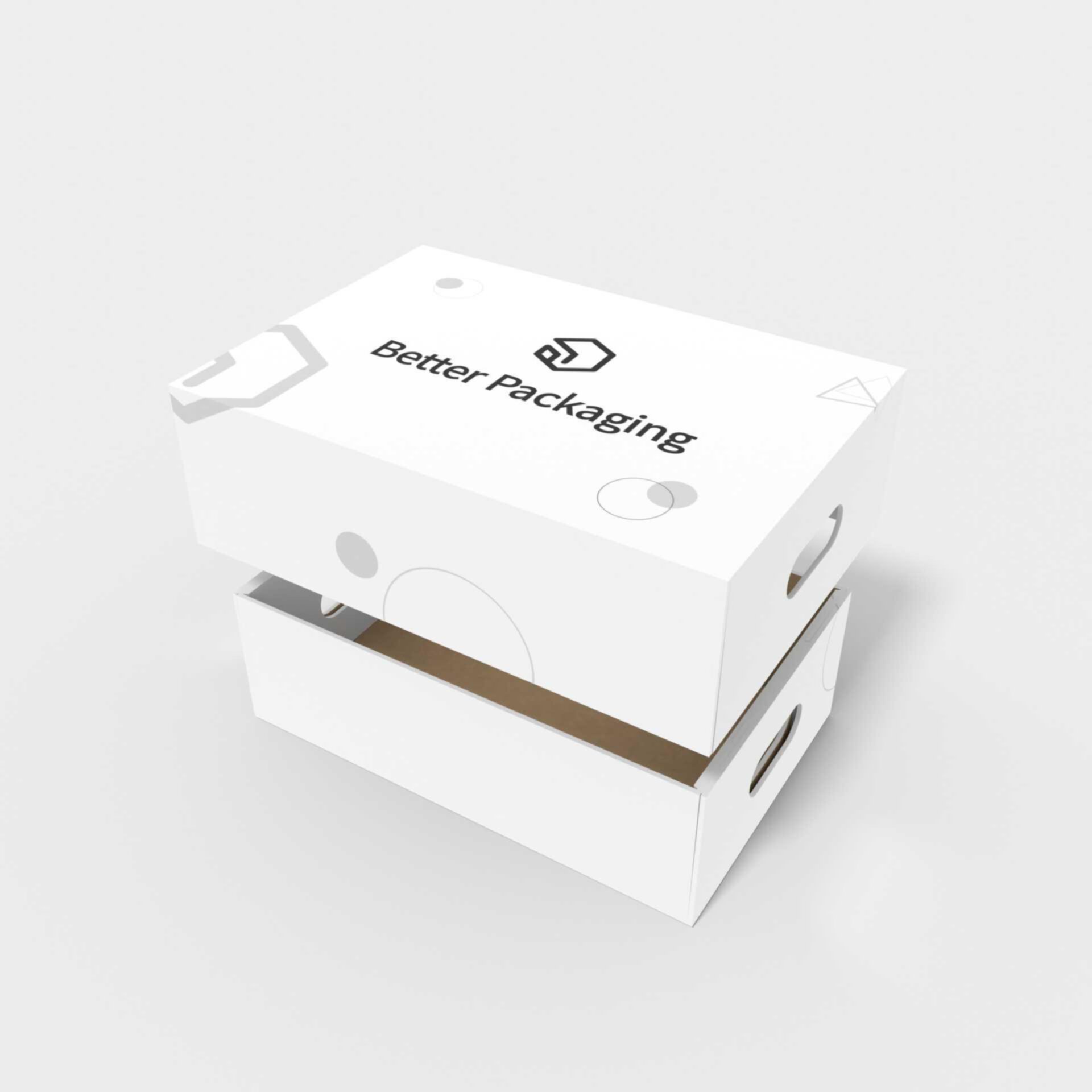 Cartons portable holes lock-end — Corrugated board