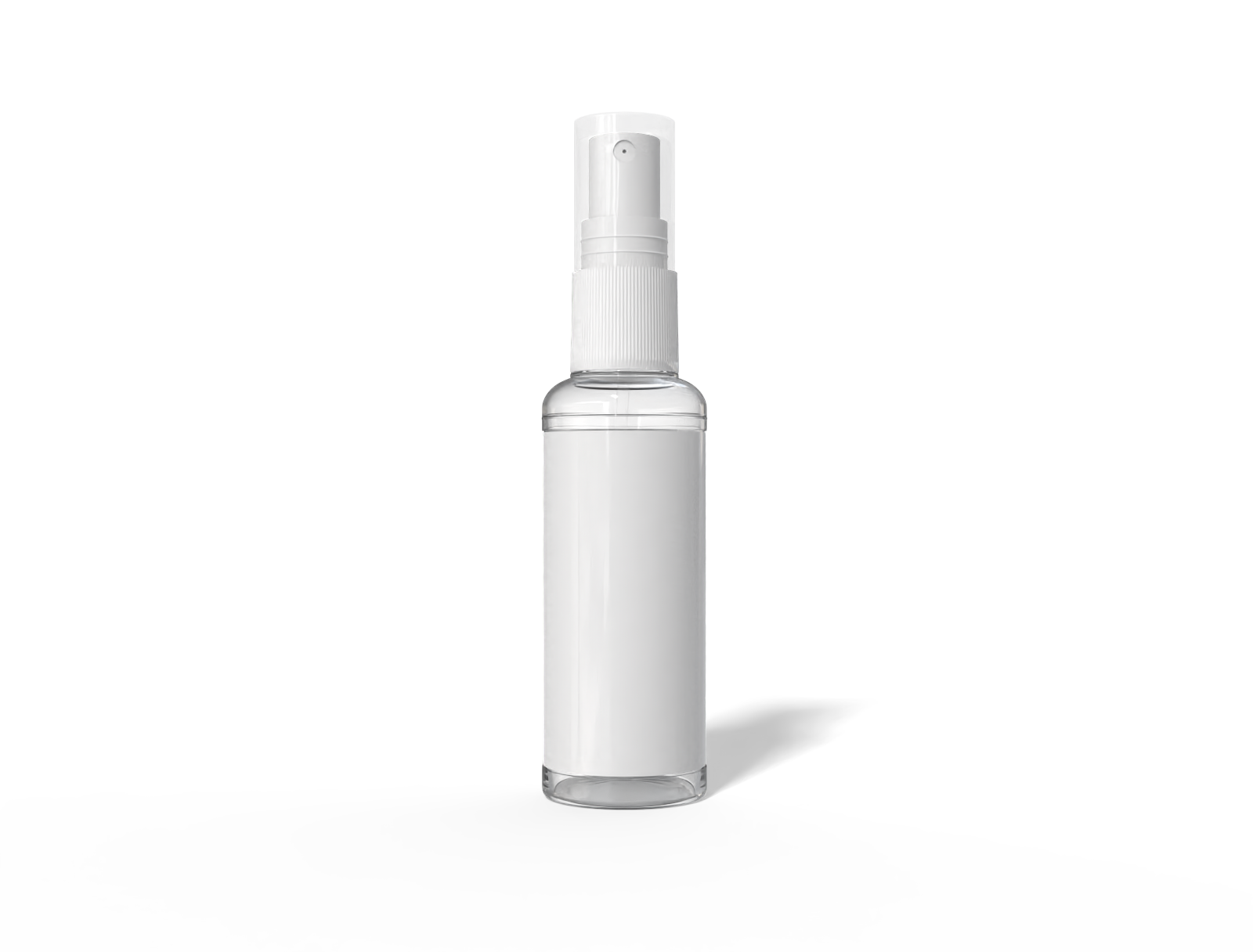 Small plastic spray jar — Glossy plastic
