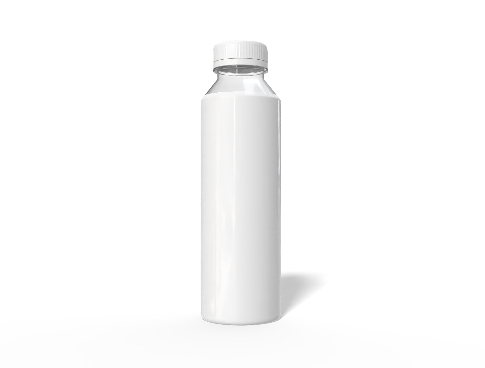 Plastic juice bottle — Glossy plastic