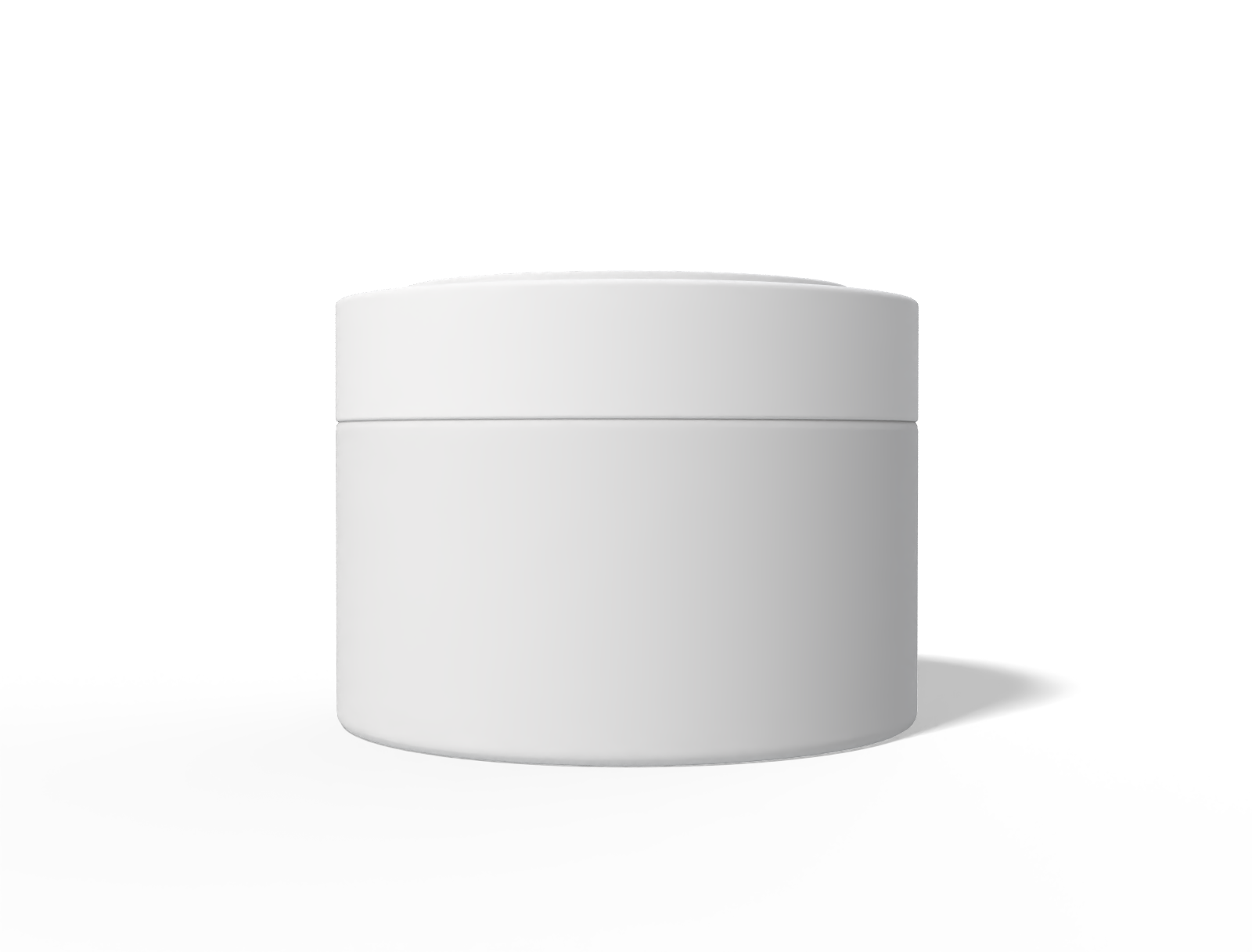Plastic cosmetic jar — Clear glossy plastic