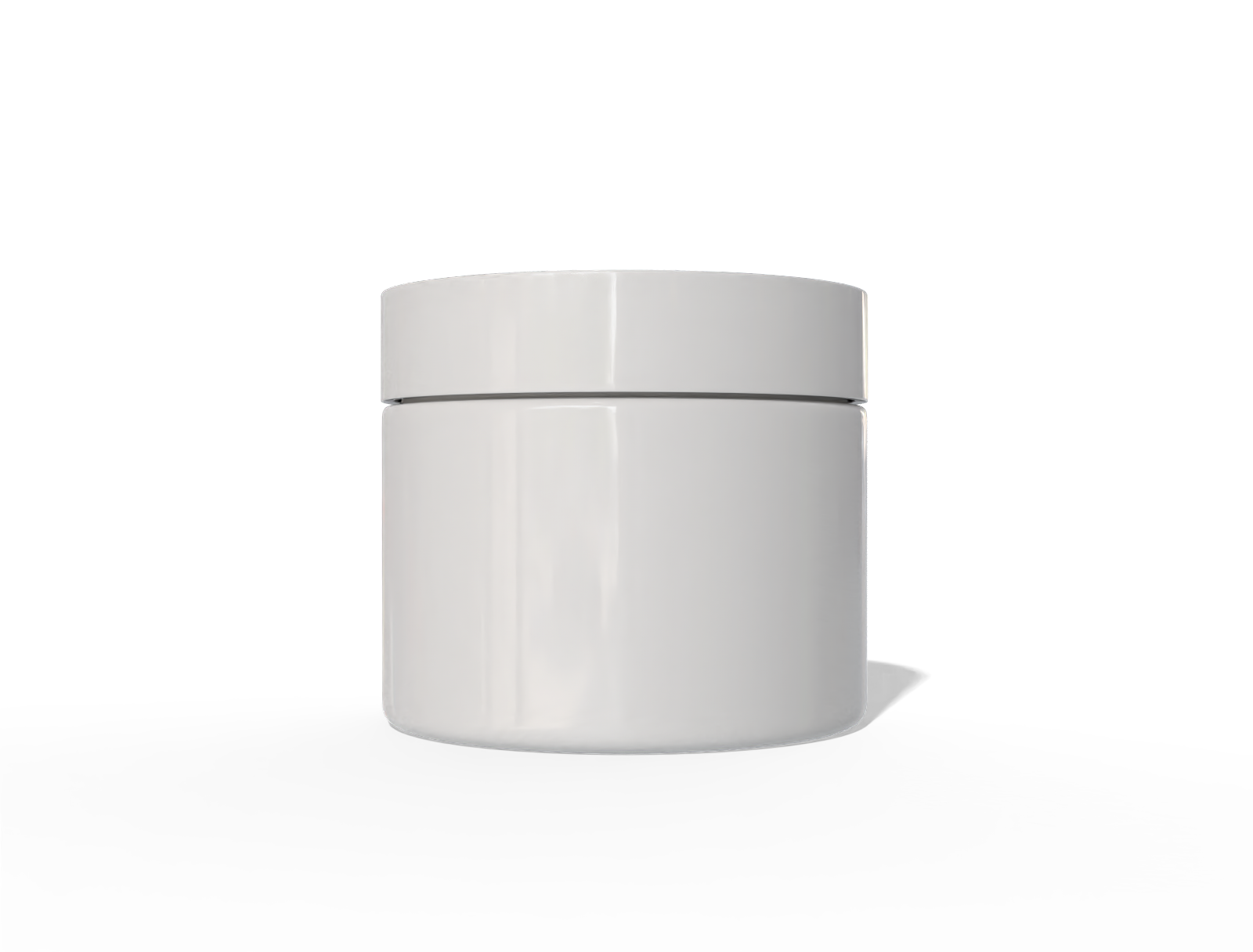 Plastic cosmetic jar — Glossy plastic