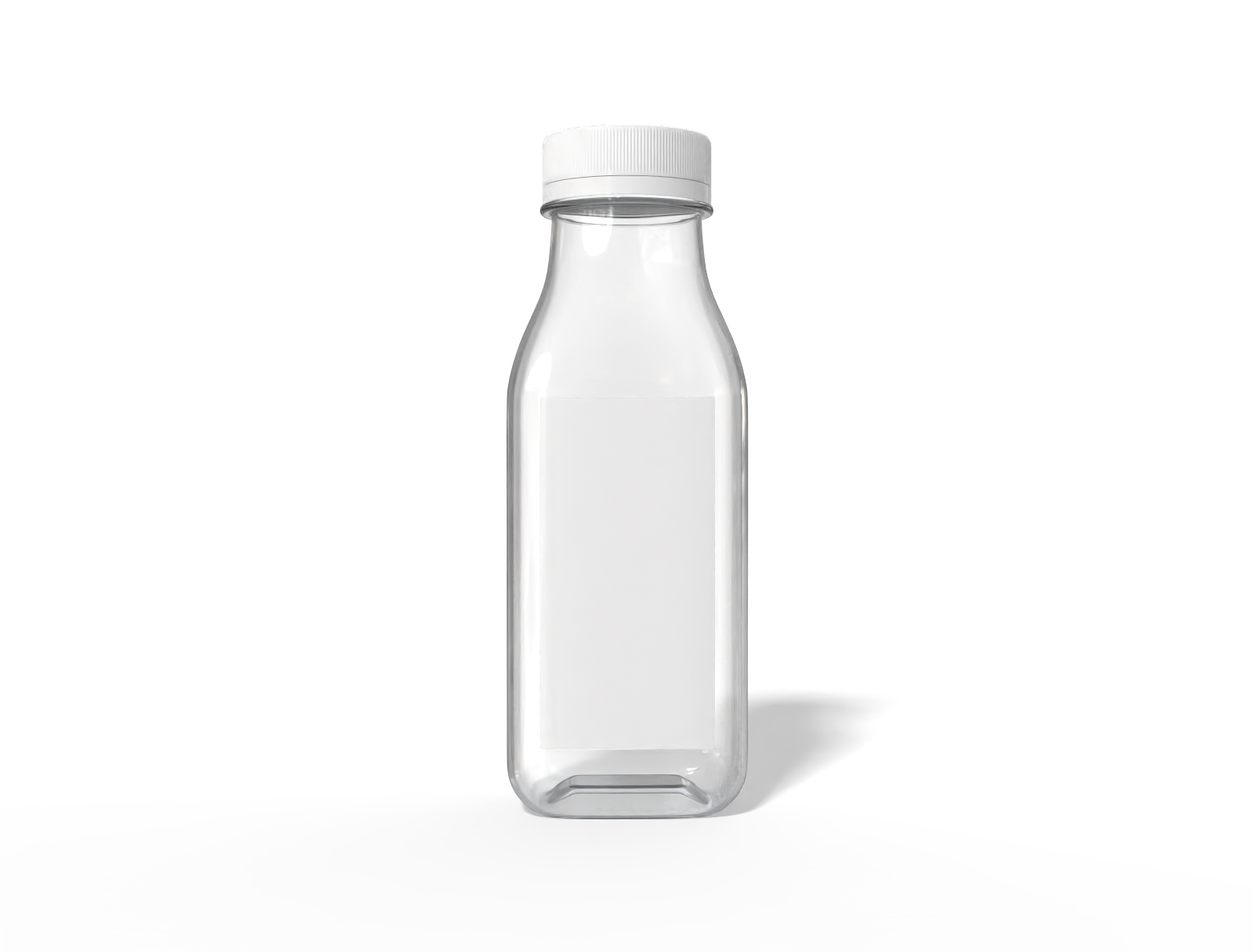 Plastic liquid bottle — Glossy plastic
