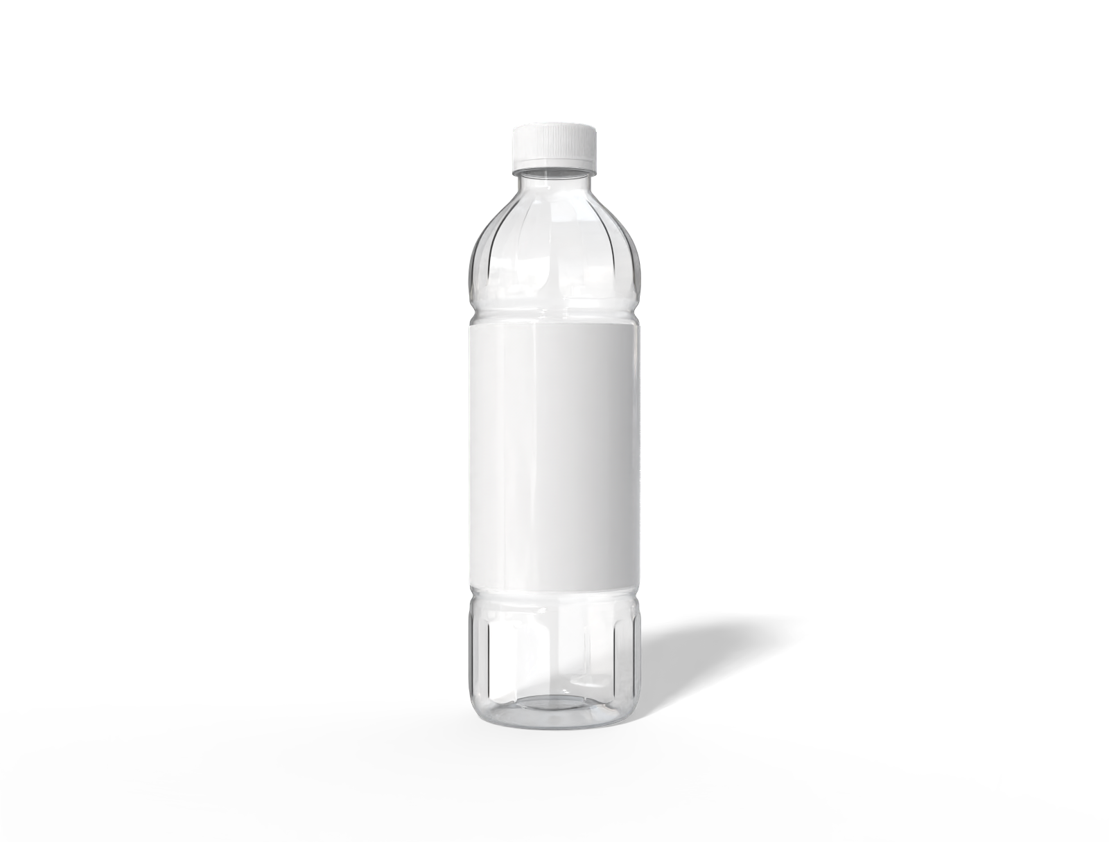 Plastic liquid bottle — Glossy plastic