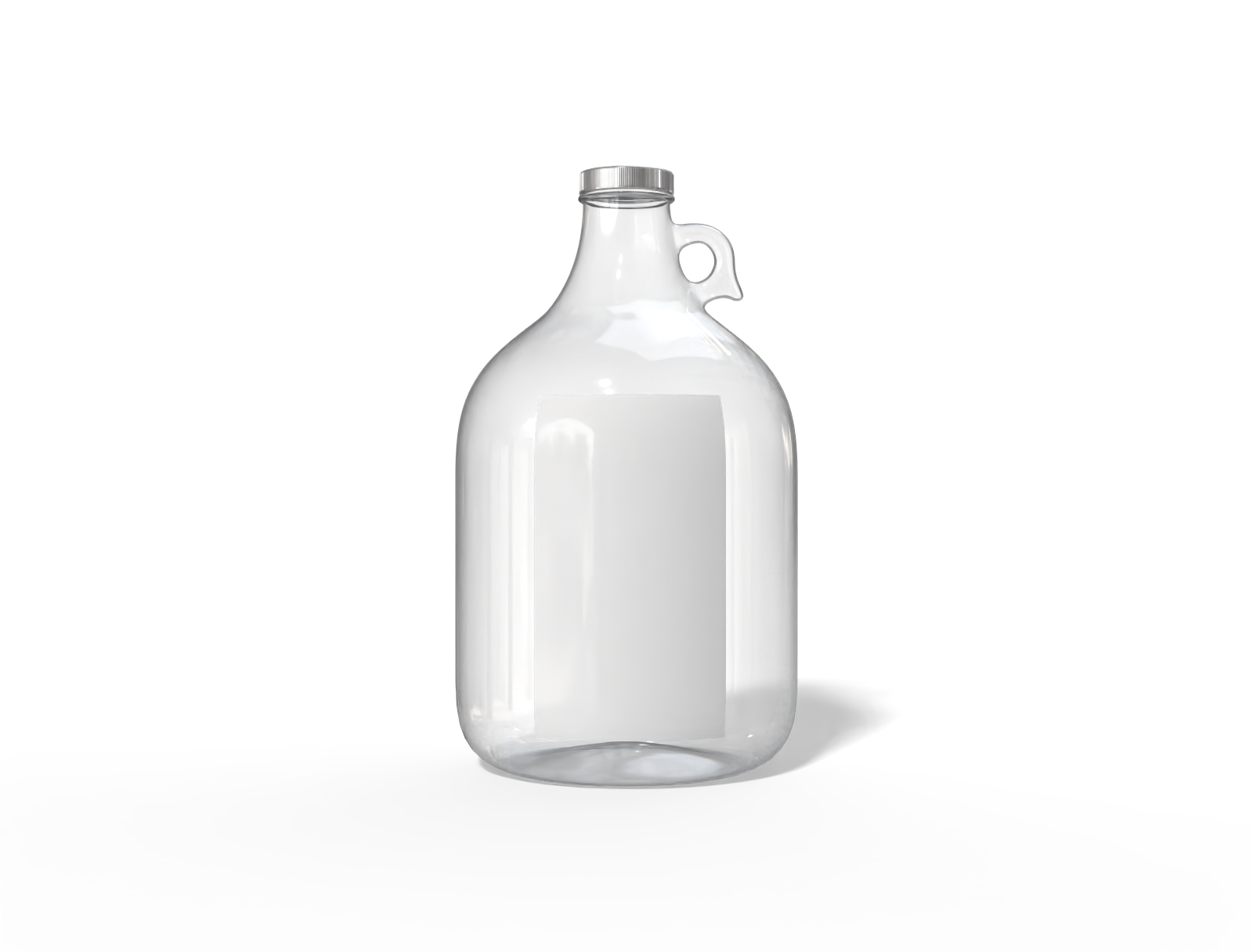 Growler wine bottle — Glossy glass
