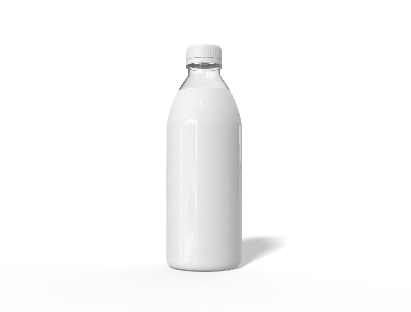 Plastic mineral water bottle — Glossy plastic