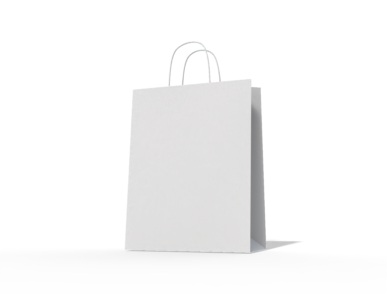 Shopping bag — White paperboard