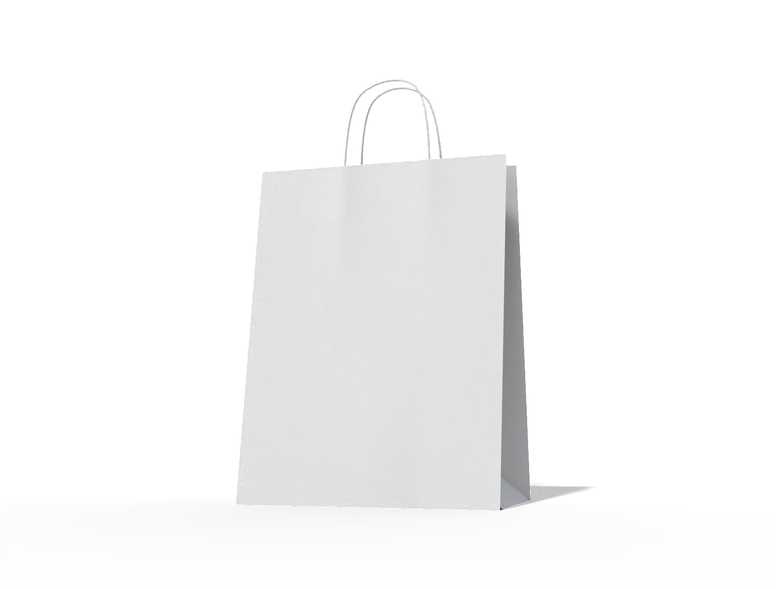 Small paper shopping bag — White paperboard