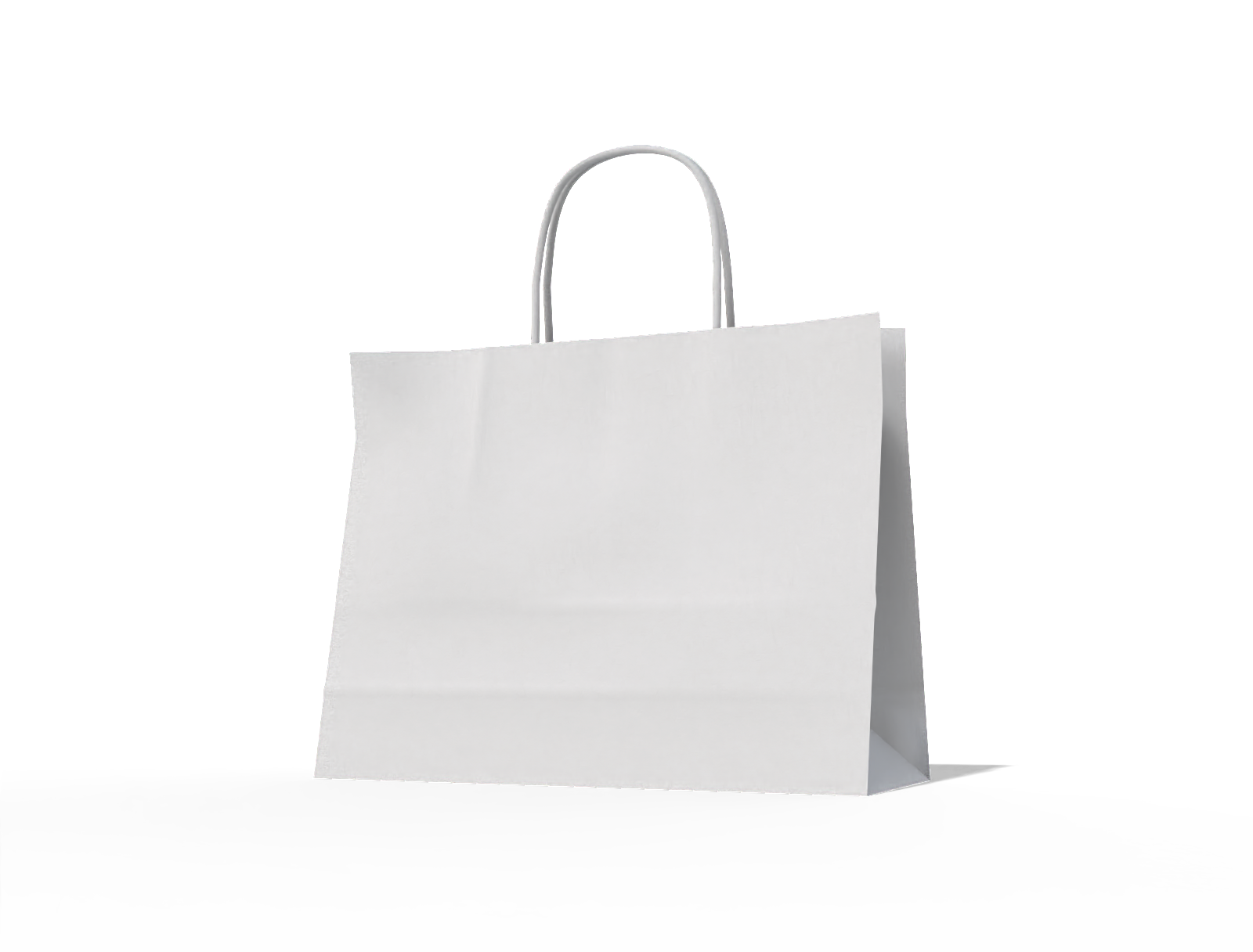 Shopping bag — White paperboard