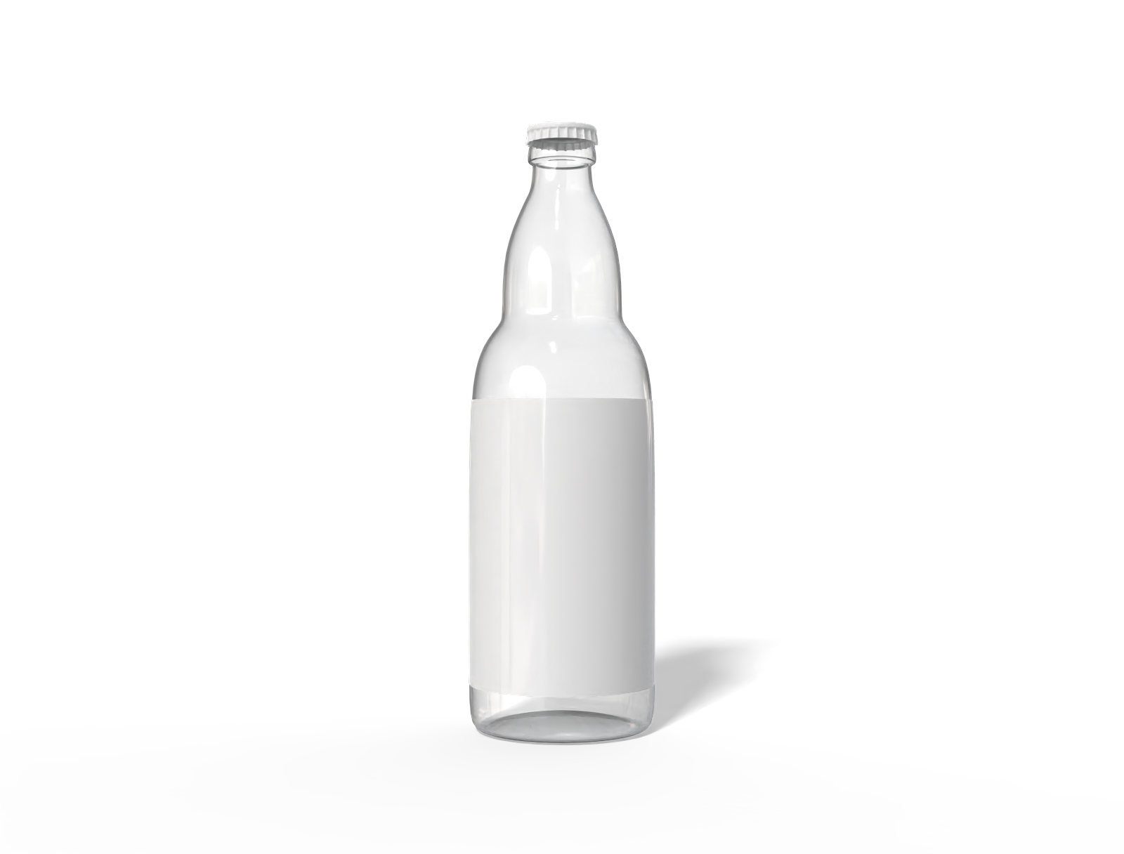 Glass beer bottle — Glossy glass