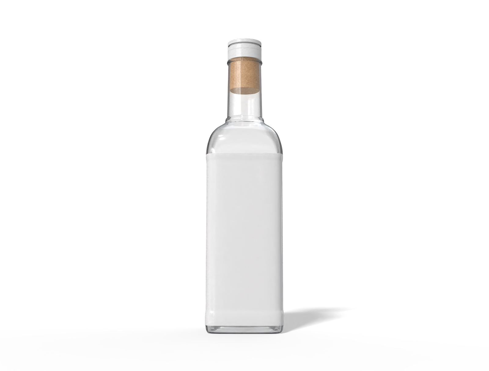 Glass wine bottle — Glossy glass