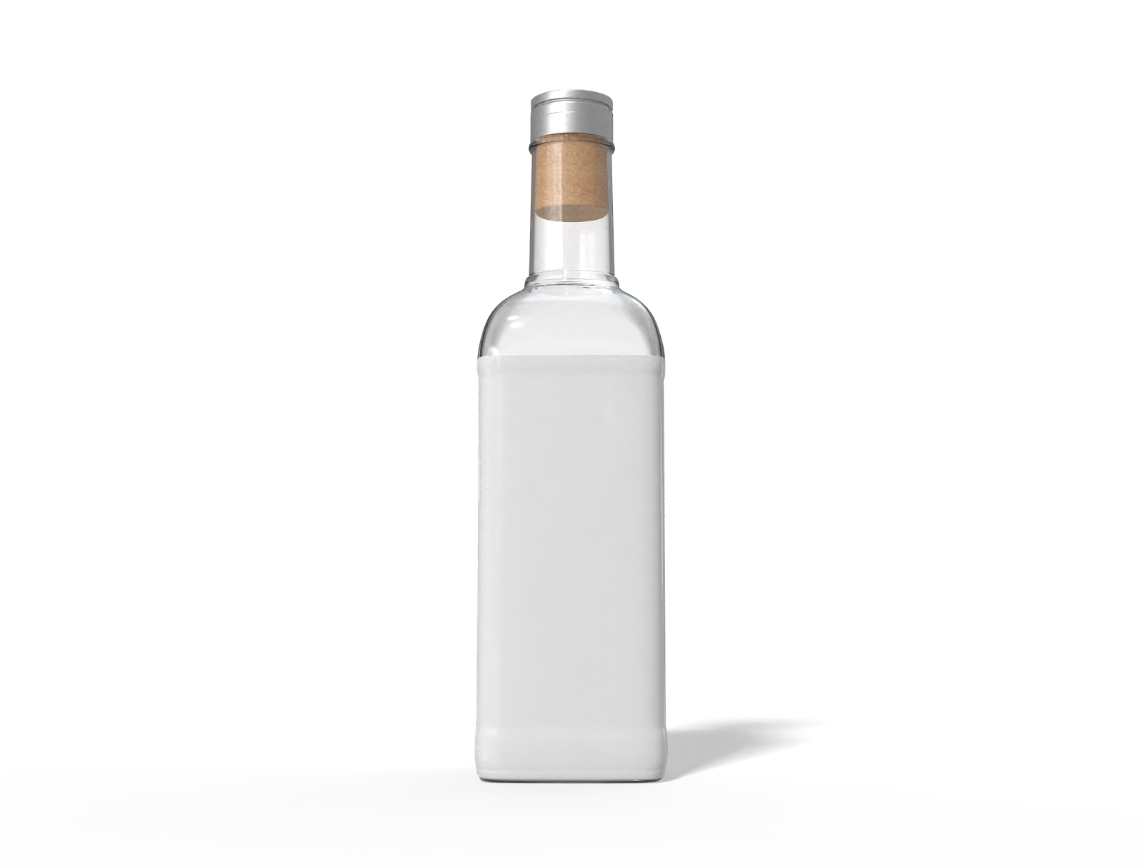 Glass wine bottle — Glossy glass