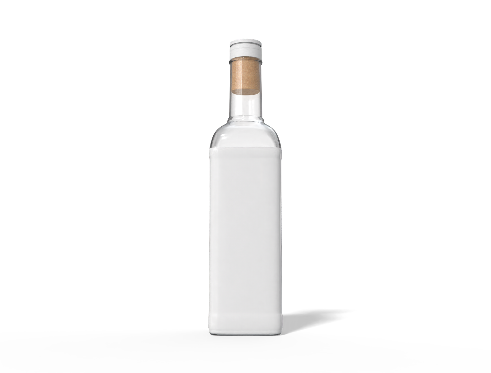Glass wine bottle — Glossy glass