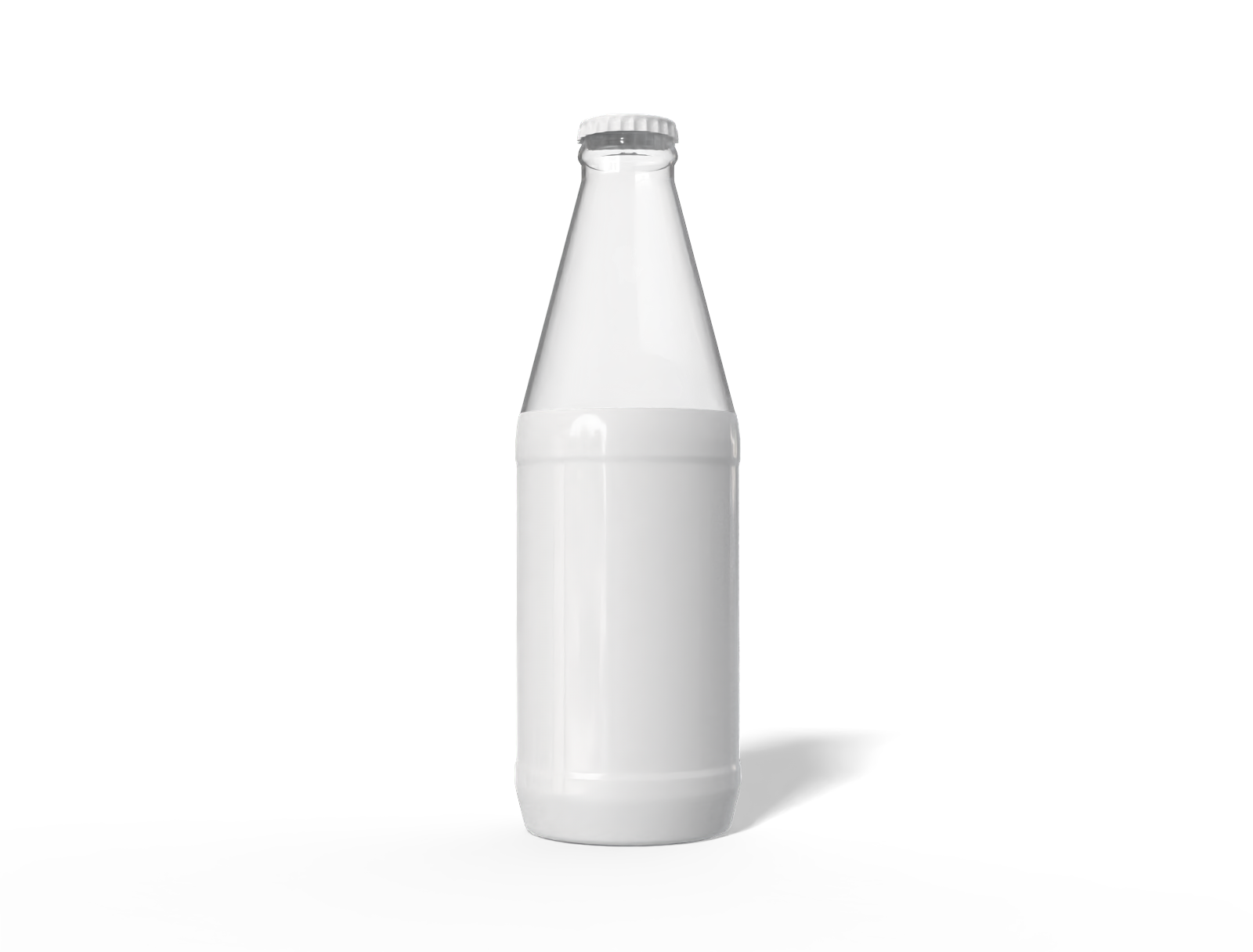 Glass wine bottle — Glossy glass