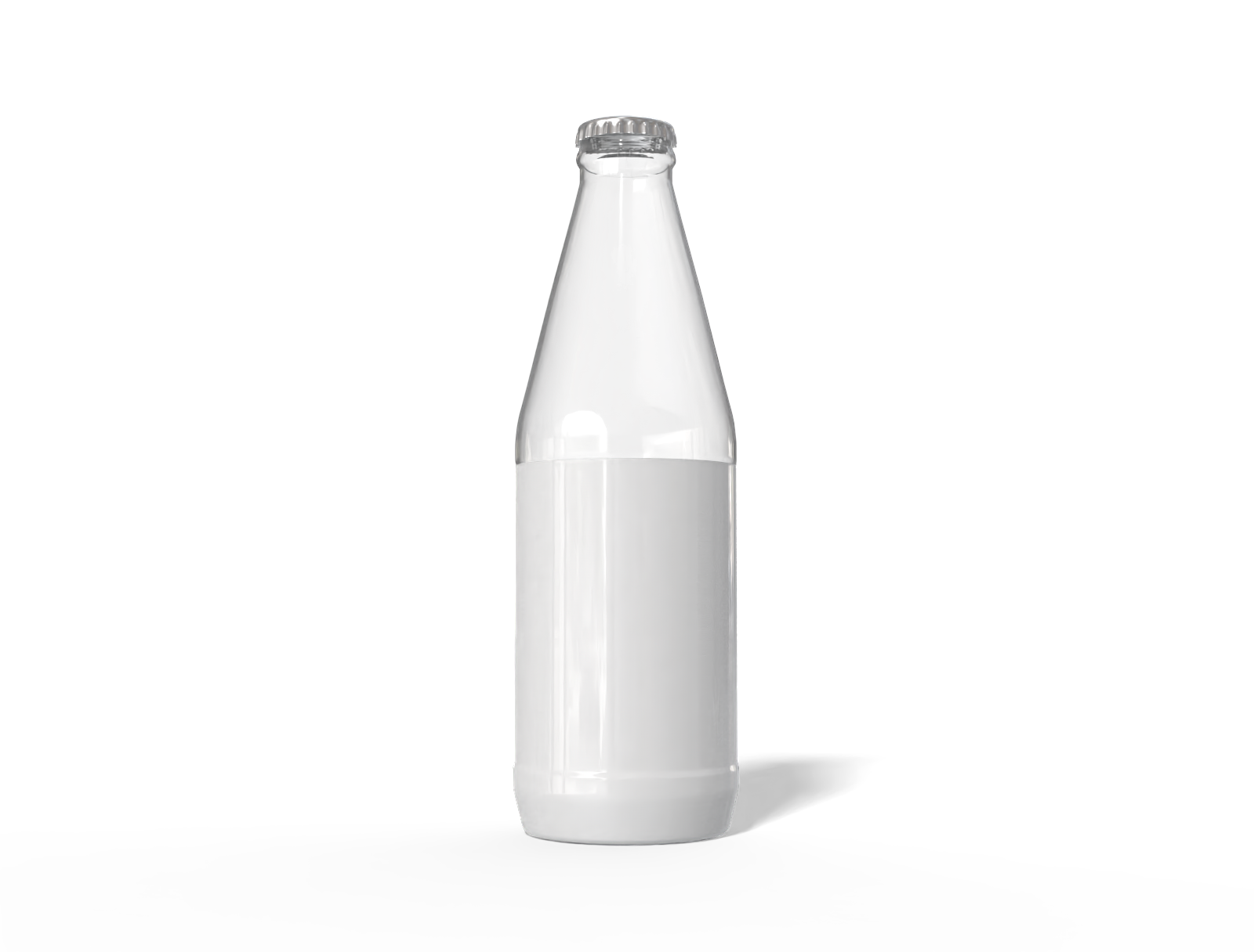 Glass wine bottle — Glossy glass