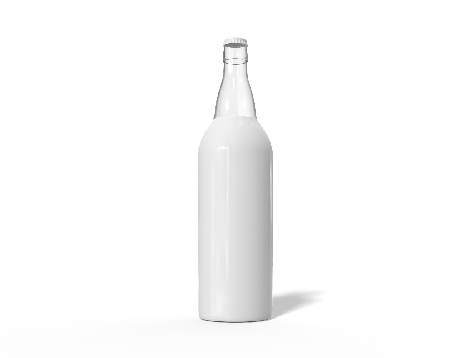Glass wine bottle — Glossy glass