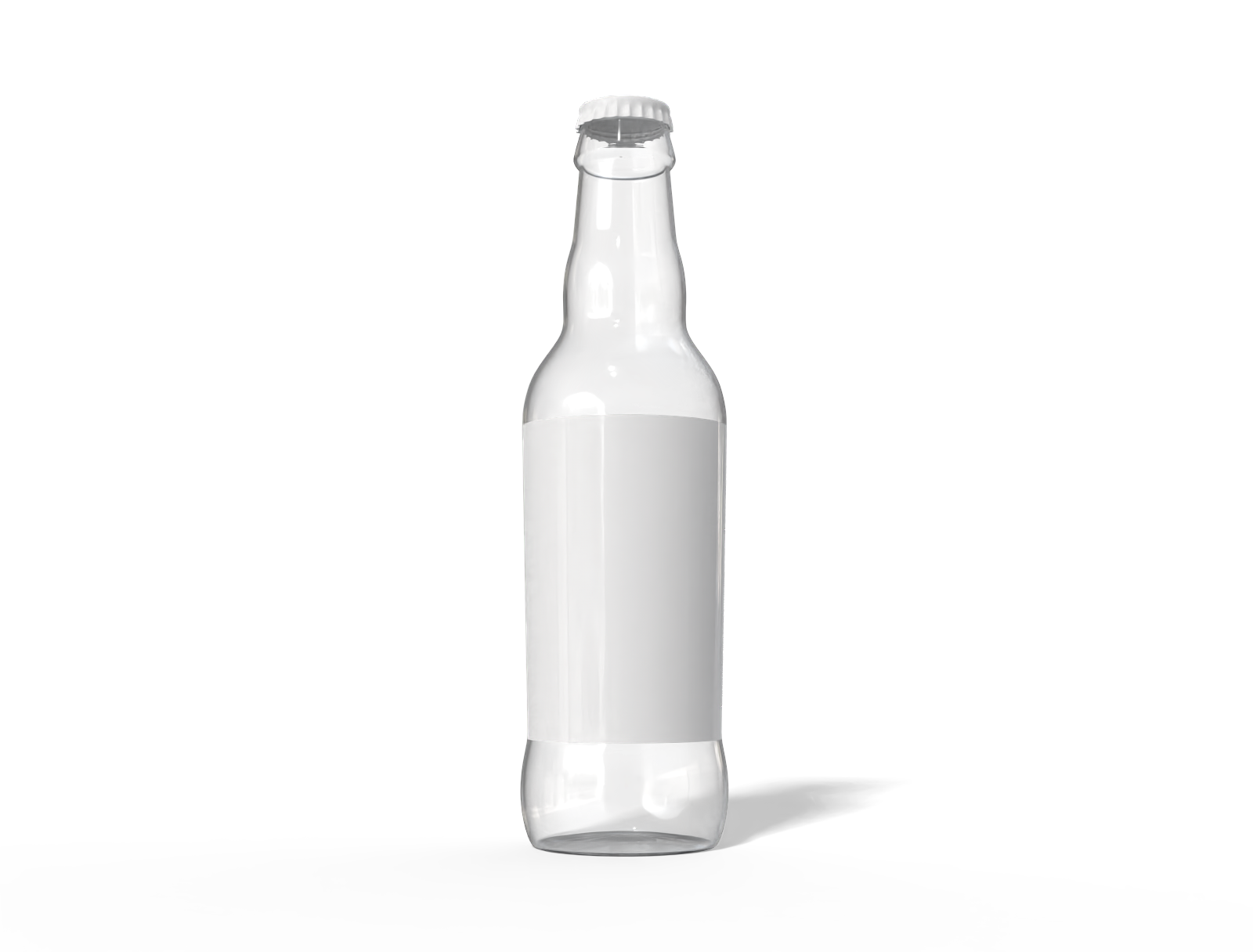 Glass beer bottle — Glossy glass