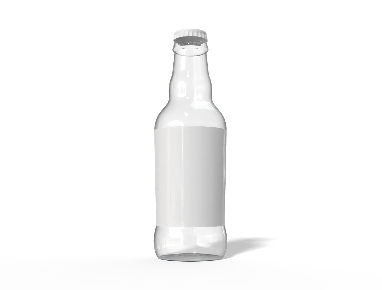 Glass beer bottle — Glossy glass