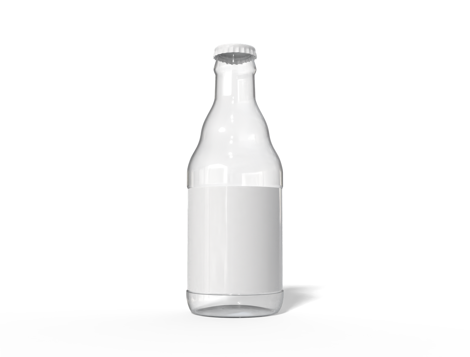 Glass beer bottle — Glossy glass