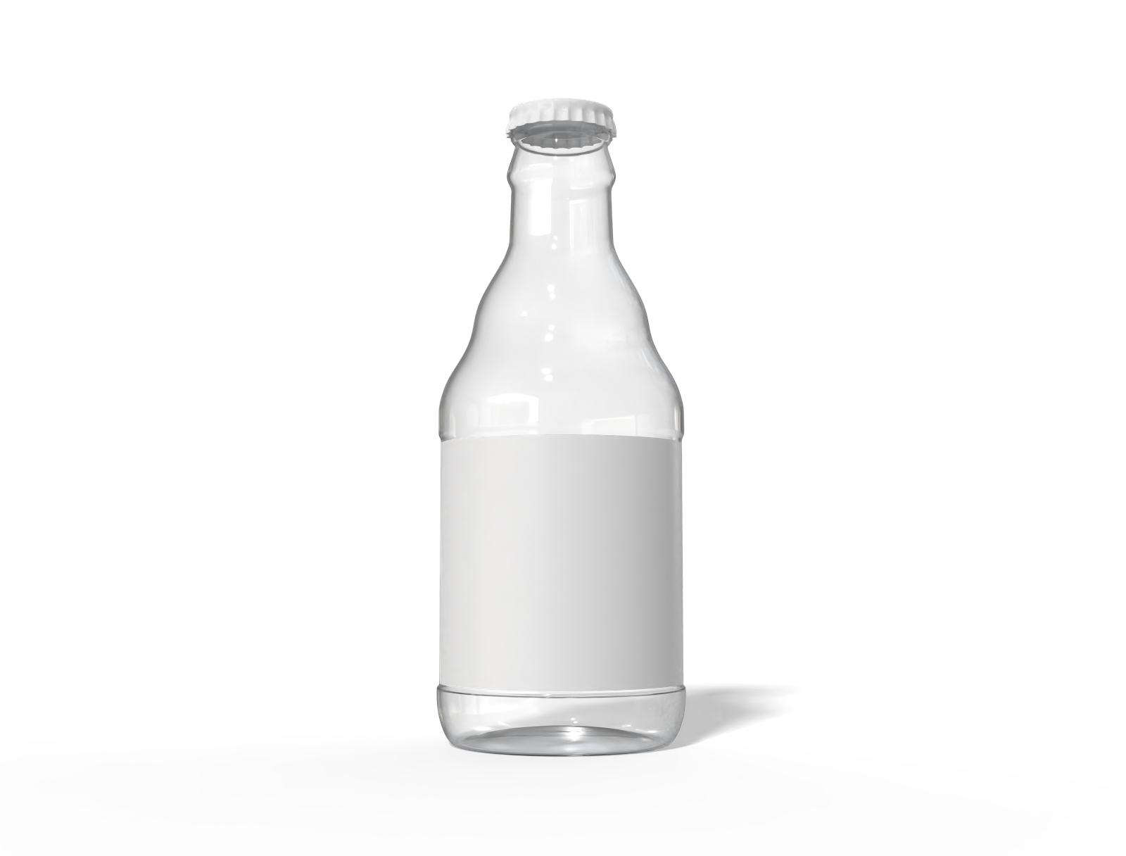 Glass beer bottle — Glossy glass