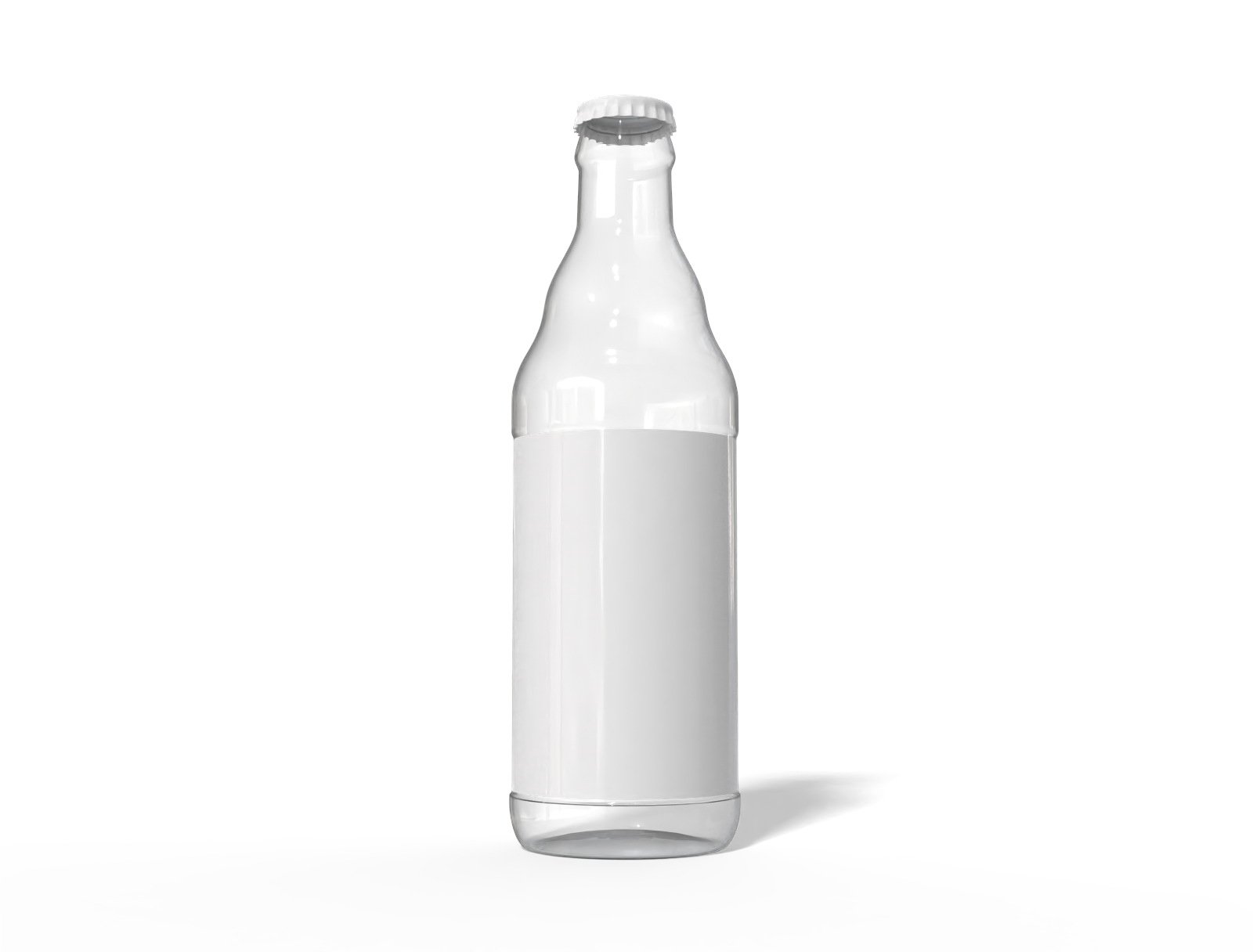 Glass beer bottle — Glossy glass