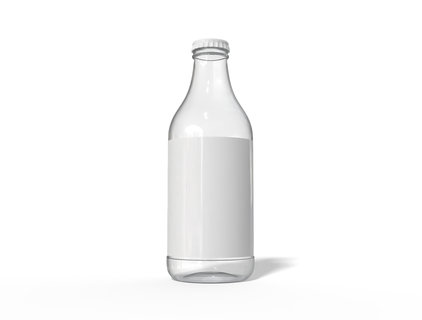 Glass beer bottle — Glossy glass