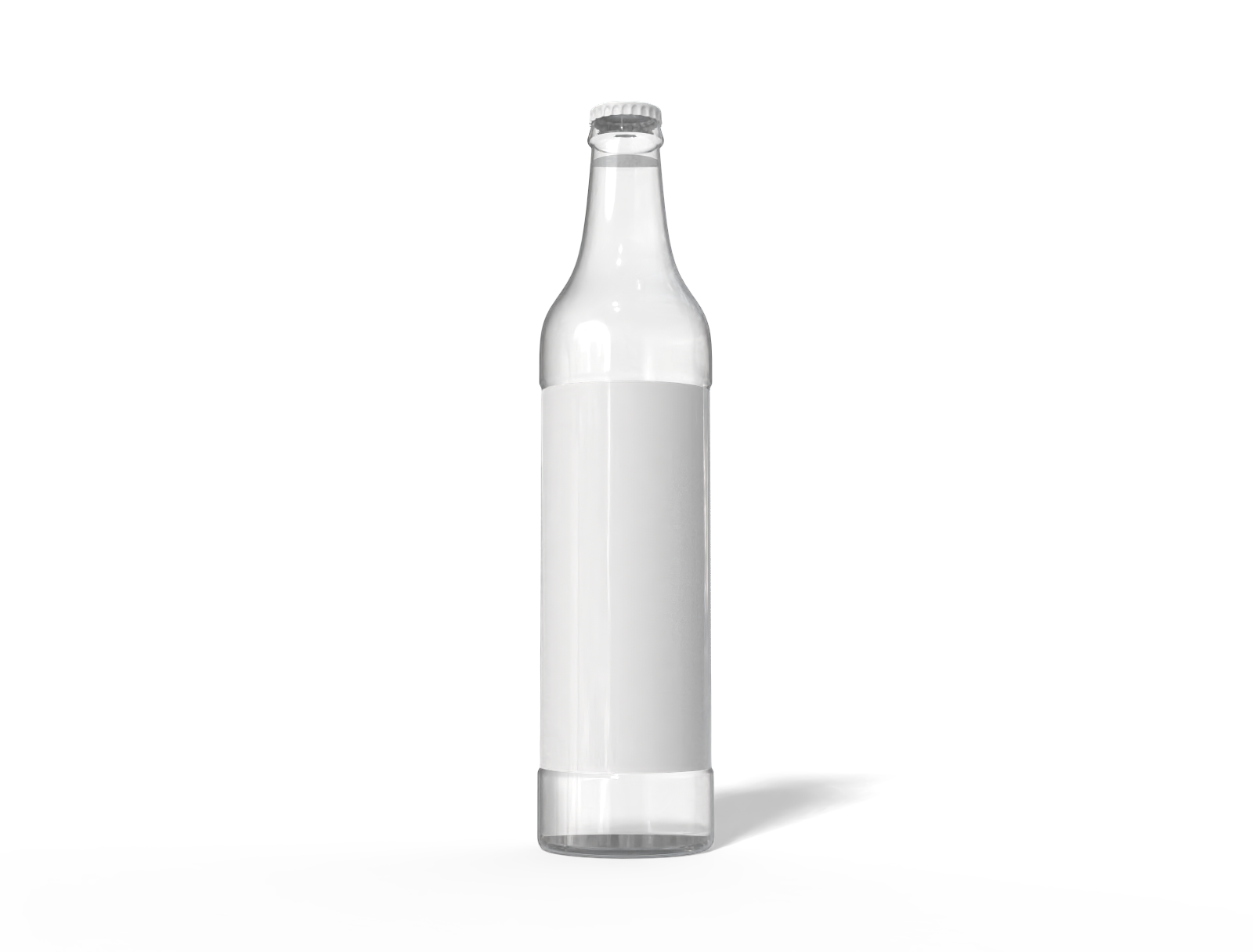 Glass beer bottle — Glossy glass