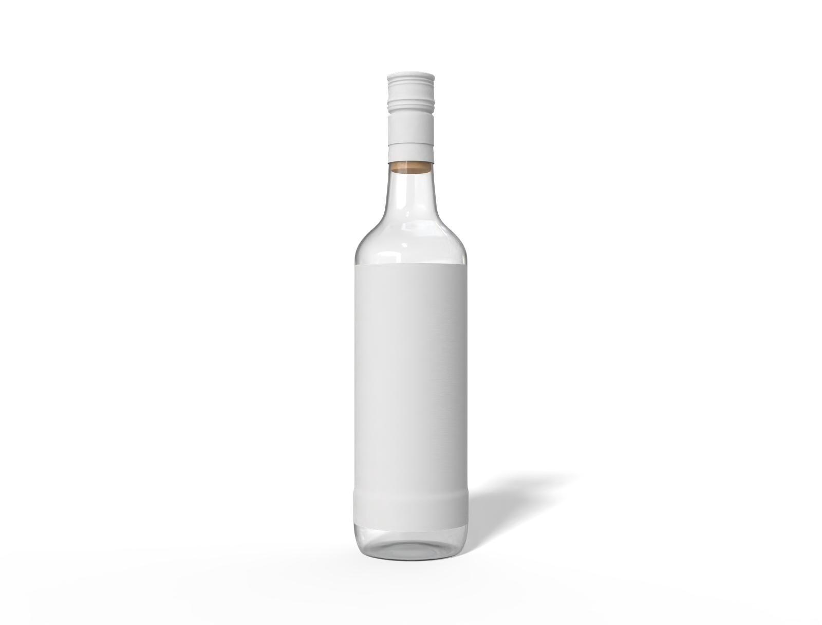 Glass beer bottle — Glossy glass