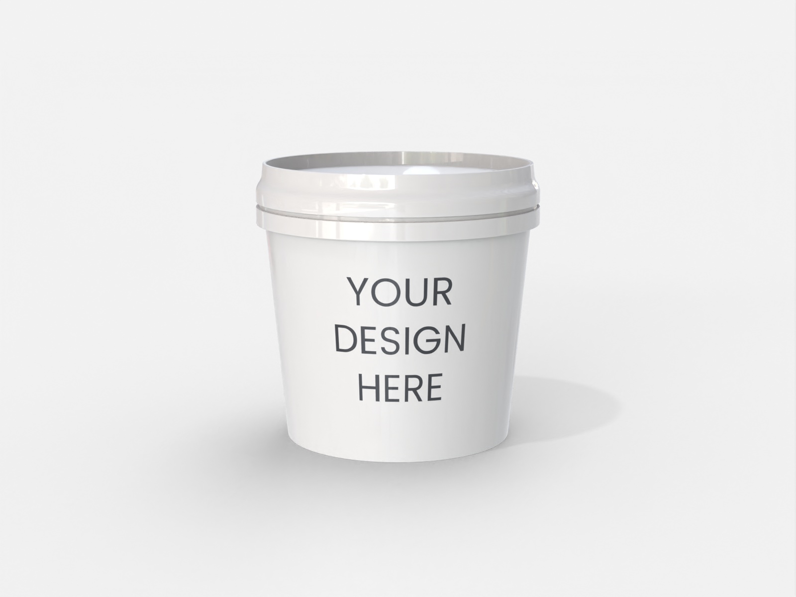 10oz container — Glossy plastic