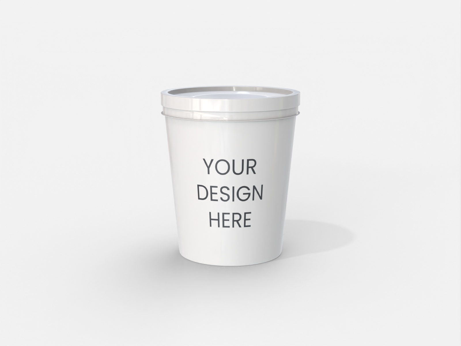 8oz container — Glossy plastic