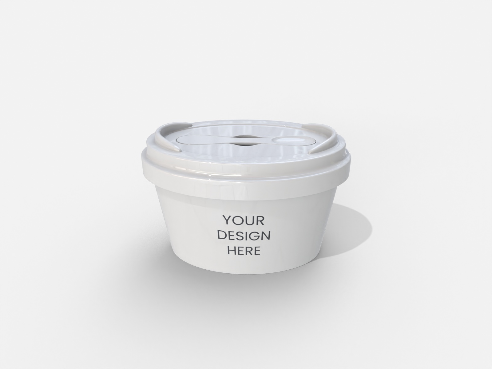 10oz container — Glossy plastic