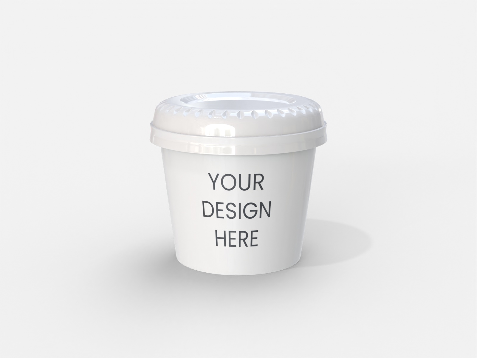 Plastic cup — Glossy plastic