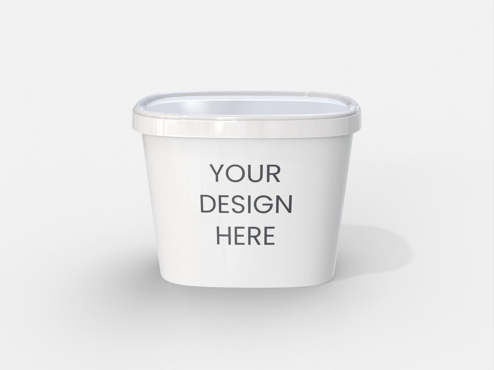 Ice cream pint — Glossy plastic