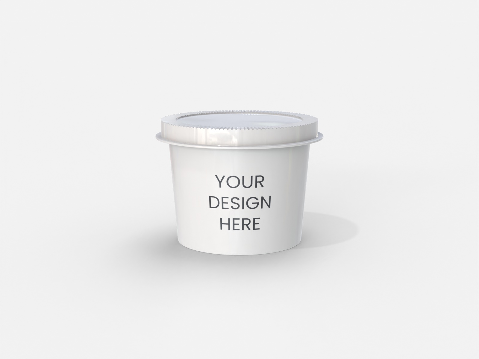 Ice cream cup contanier — Glossy plastic