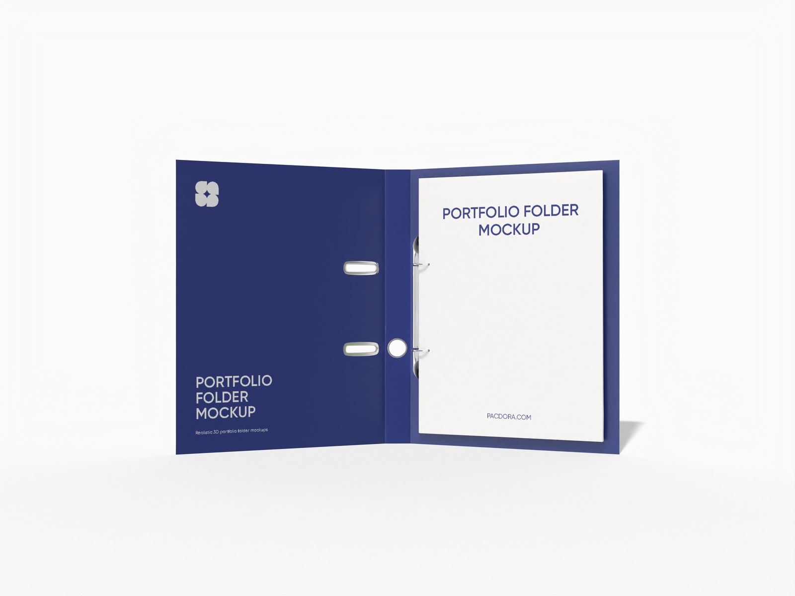 Portfolio folder — White paperboard