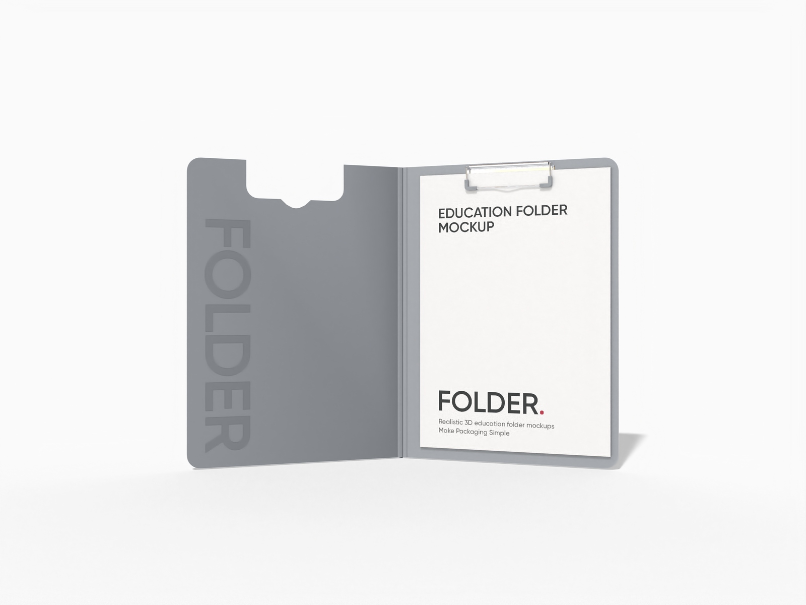 Education folder — White paperboard
