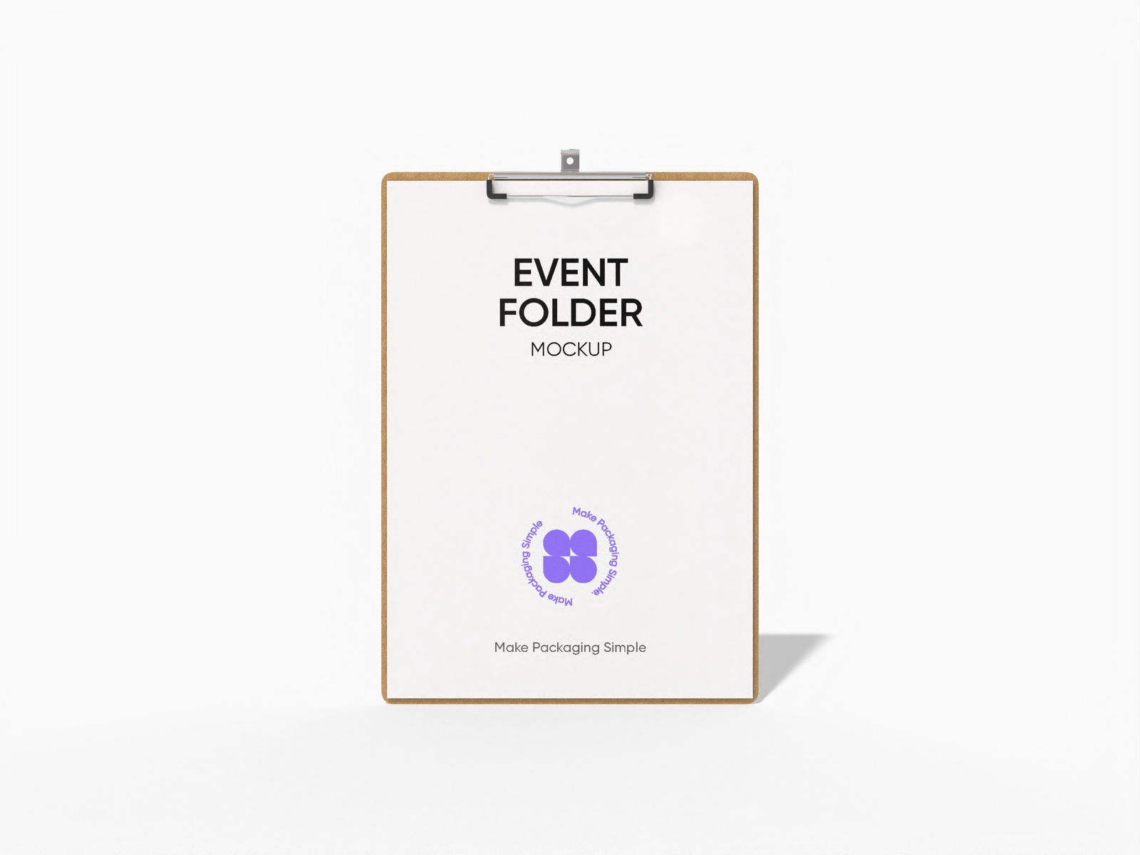 Event folder — White paperboard