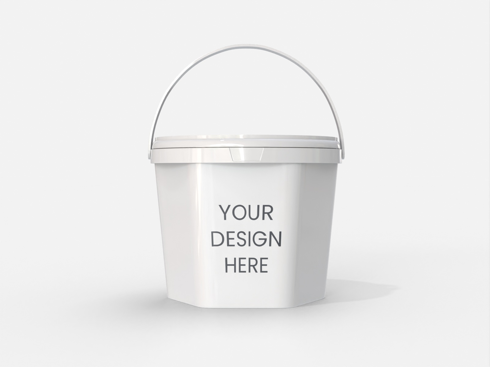 Ice cream bucket handle — Glossy plastic