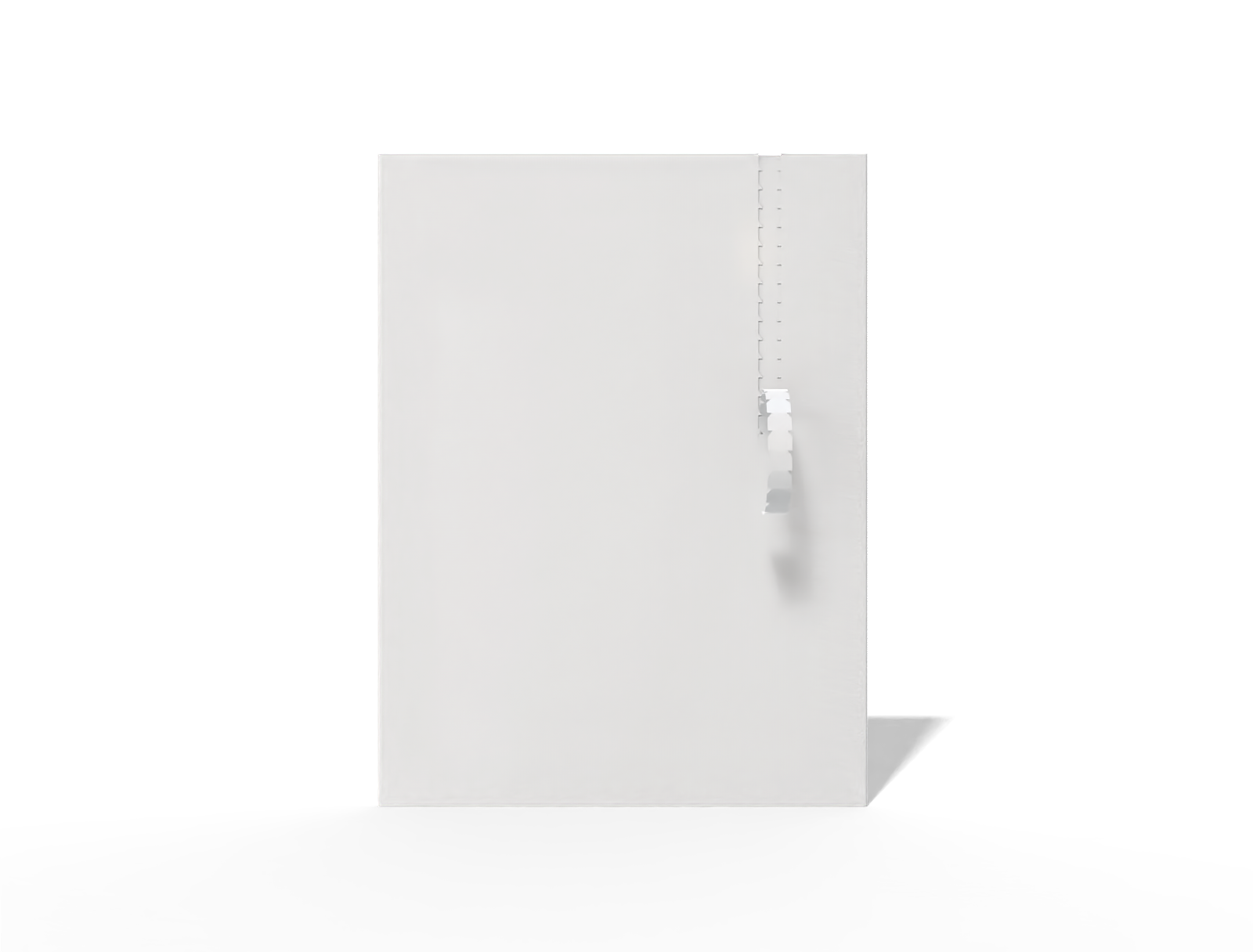 Boxed document folder — White paperboard