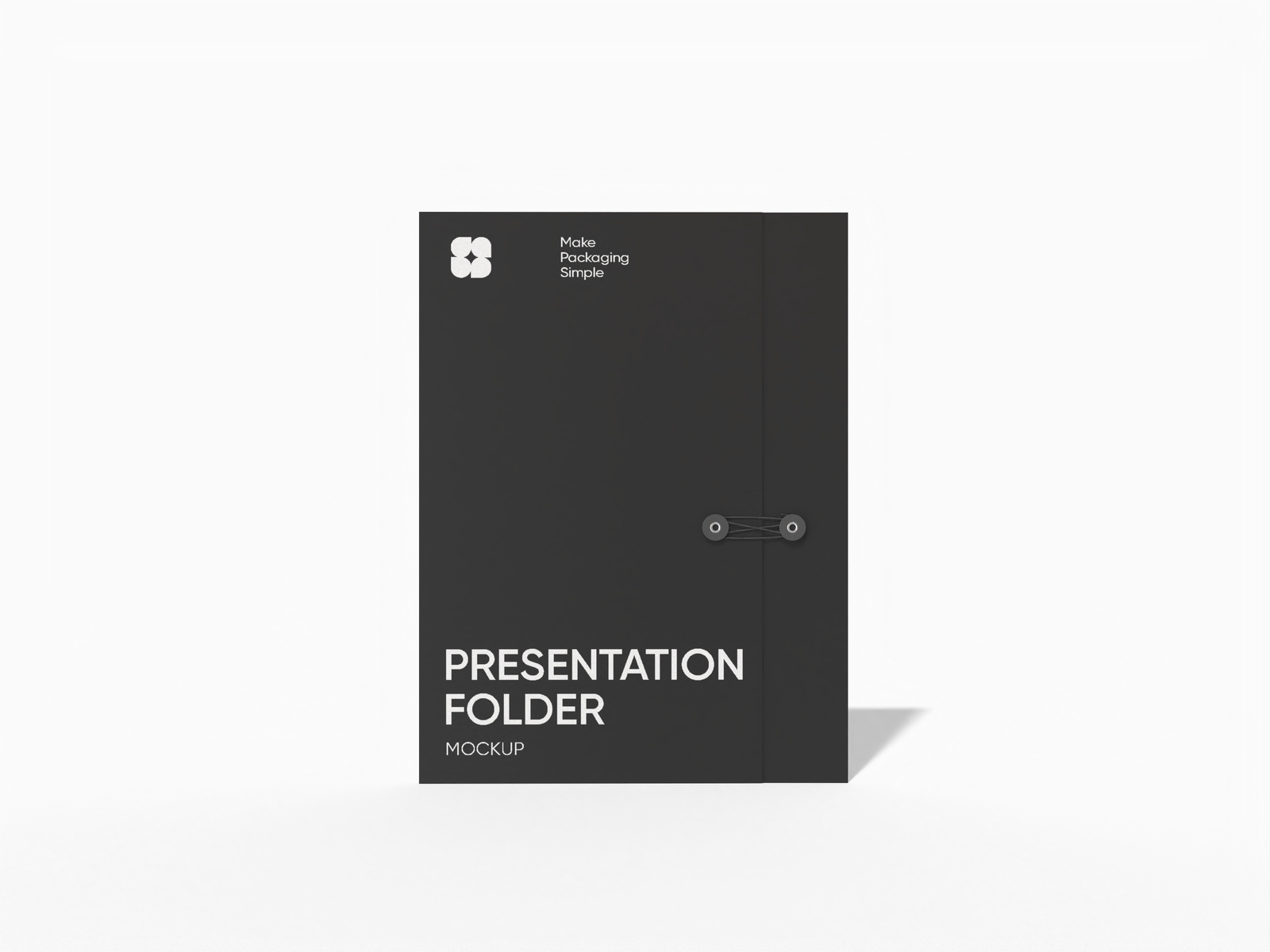 Presentation folder — White paperboard